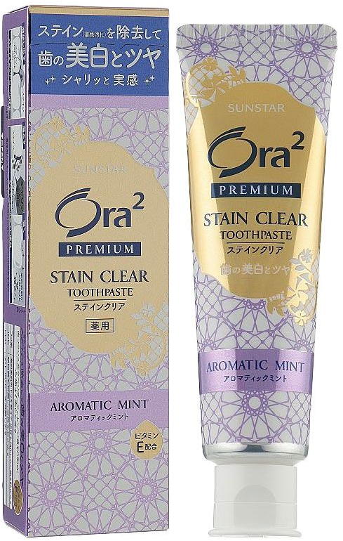 Зубная паста отбеливающая SunStar Ora2 Premium Aroma Mint Ароматная мята 100 г фото 