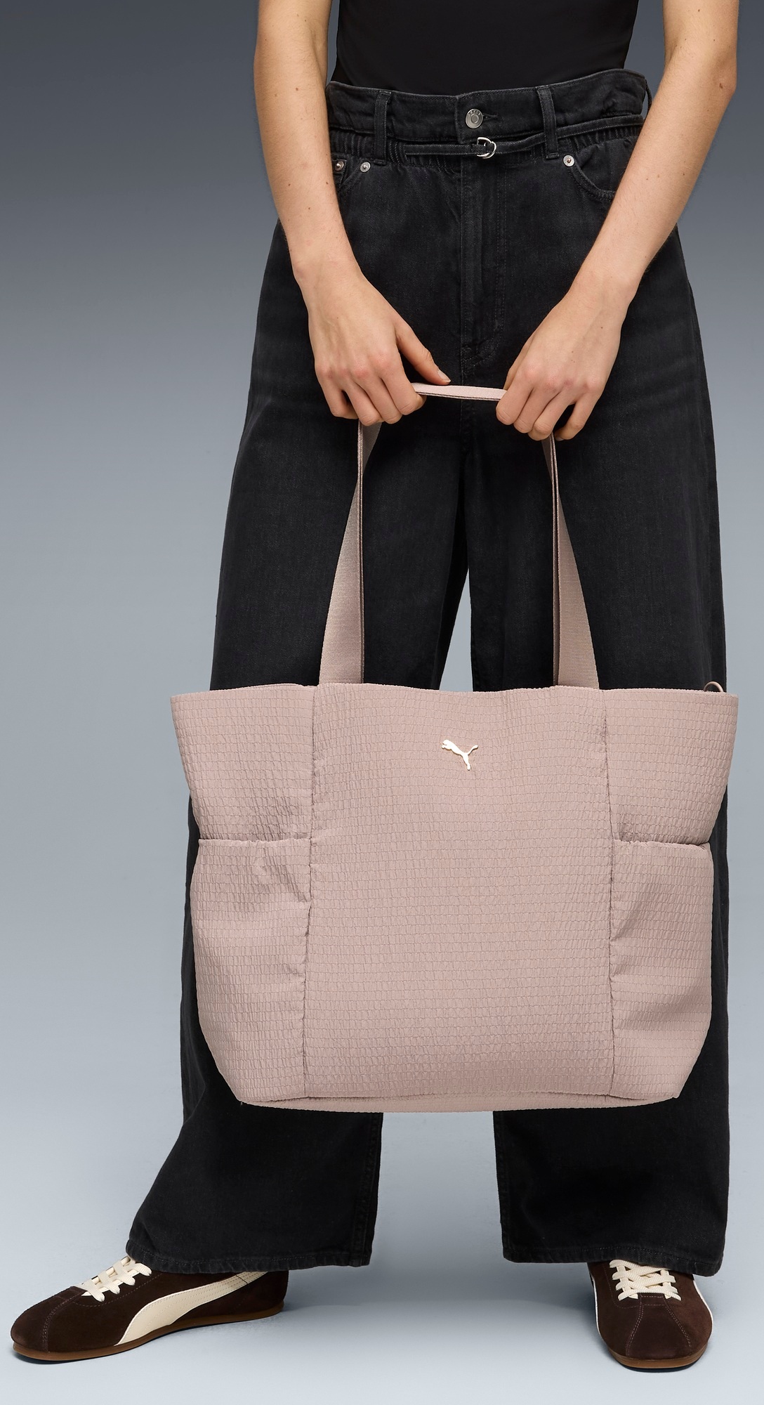 Сумка-шопер жіноча Puma UP 092178-02 бежевафото3