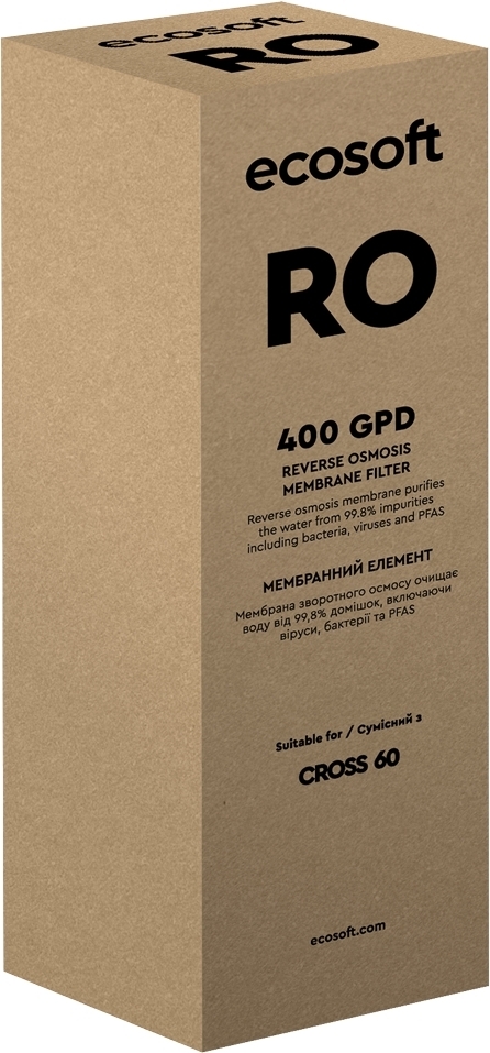 Мембрана обратного осмоса Ecosoft Cross60, 400 гал/сут (CSVRO400DFRO) фото 5