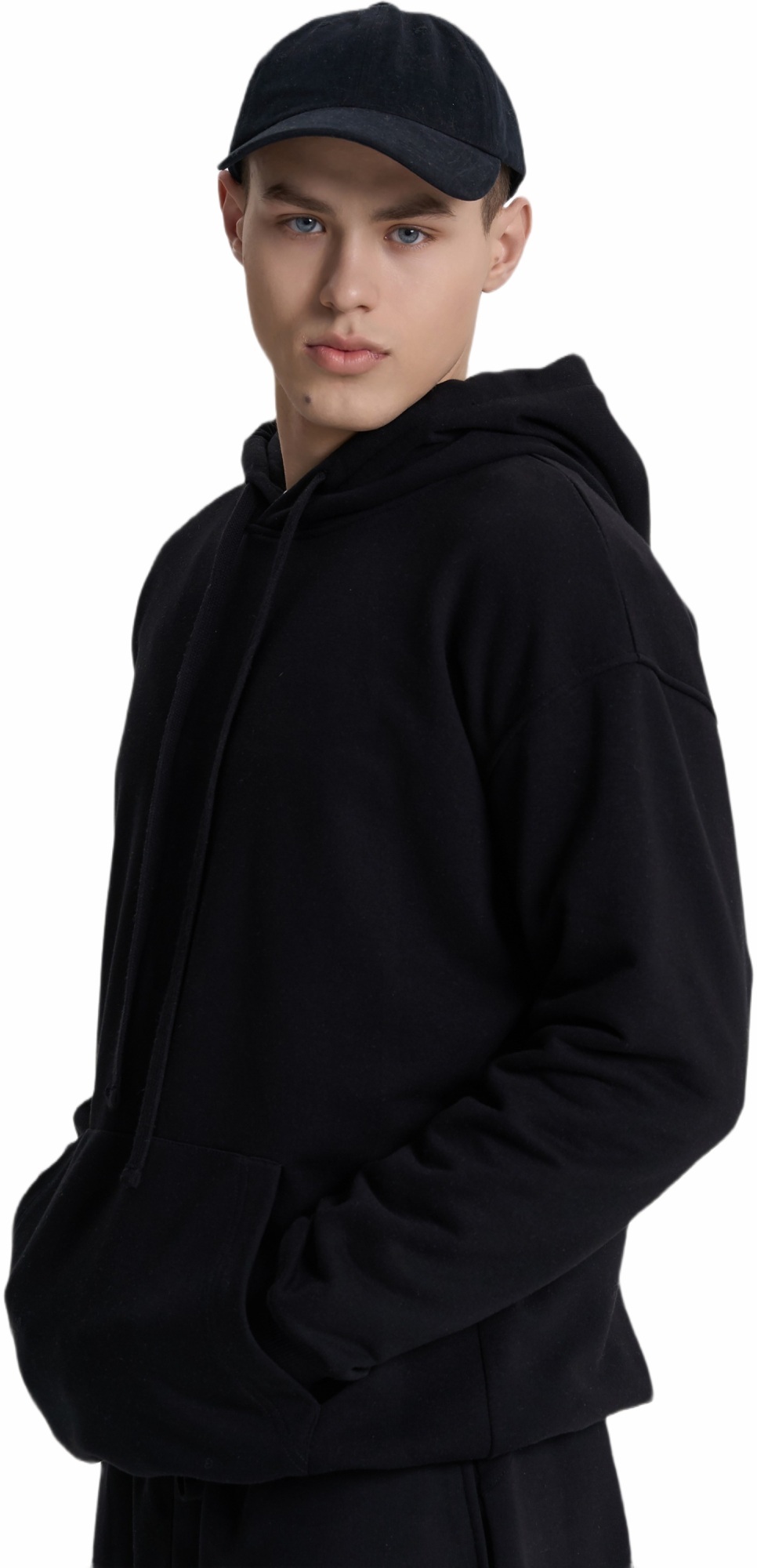 Худи мужское Roza 231118 2XL черное фото 3