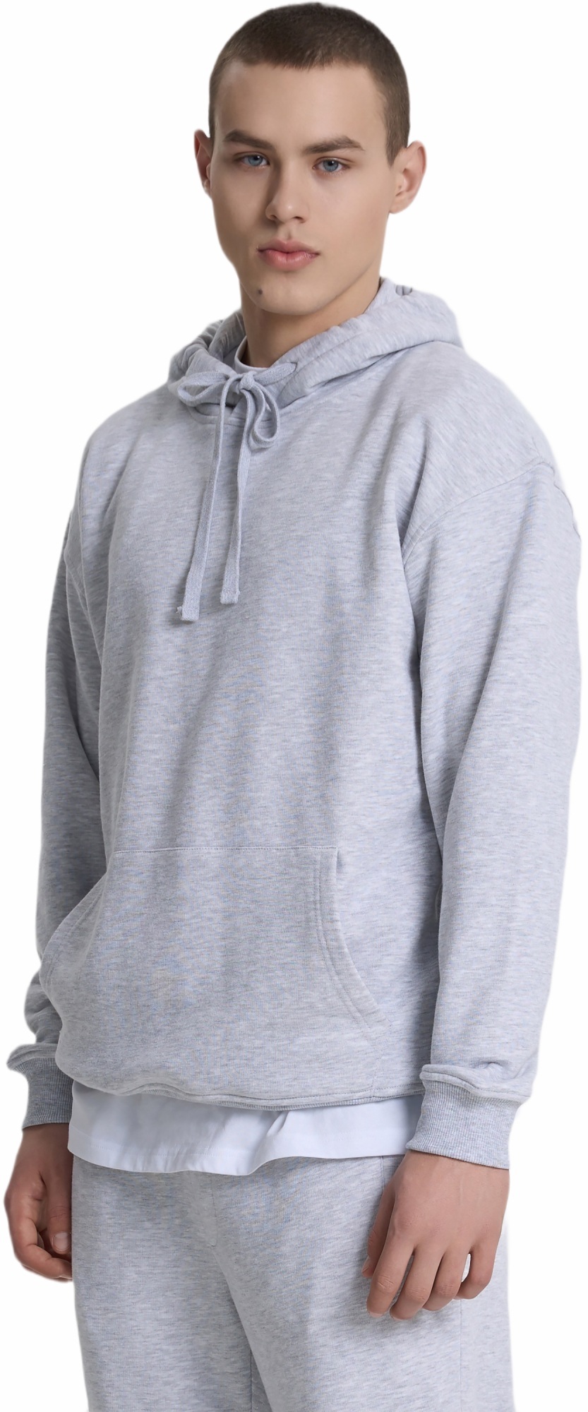 Худи мужское Roza 231118 2XL меланжевое фото 3