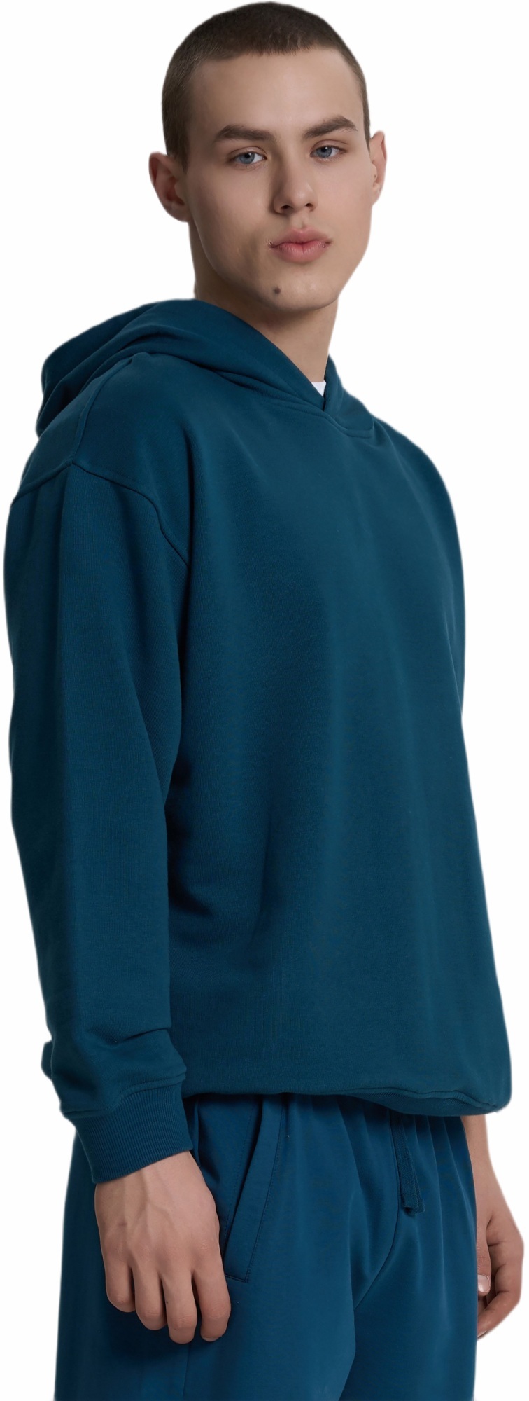 Худи мужское Roza 240619 S сине-зеленое фото 3