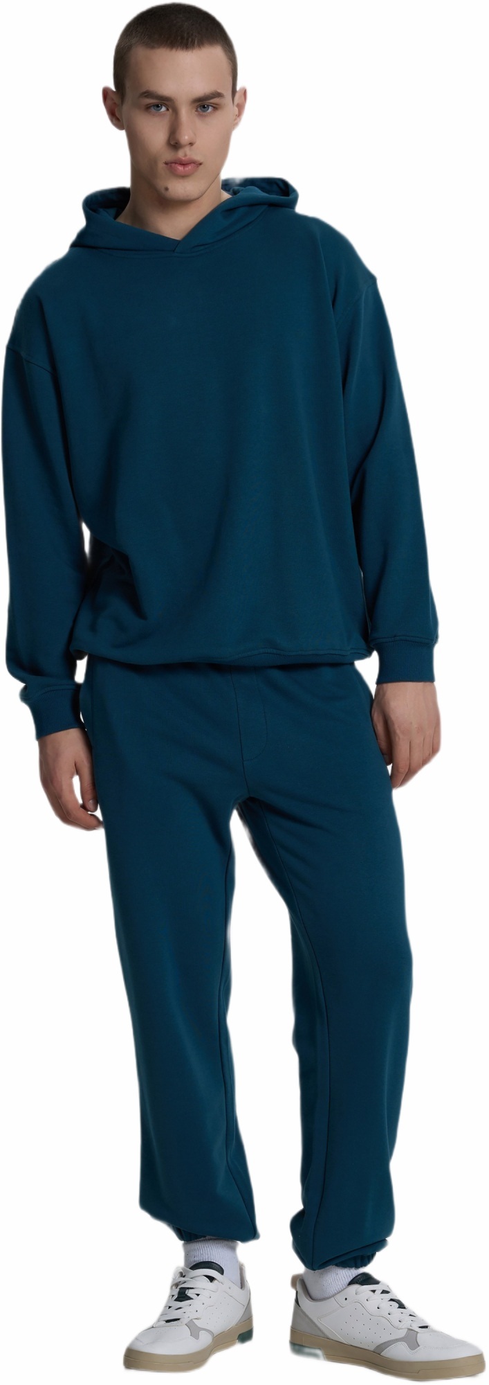 Худи мужское Roza 240619 S сине-зеленое фото 4