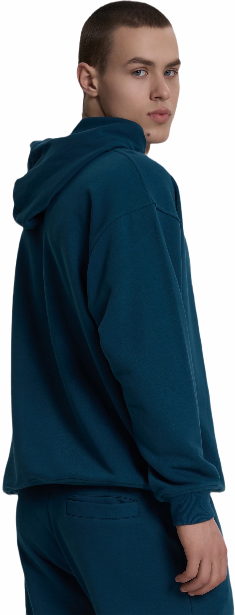 Худи мужское Roza 240619 XL сине-зеленое фото 2