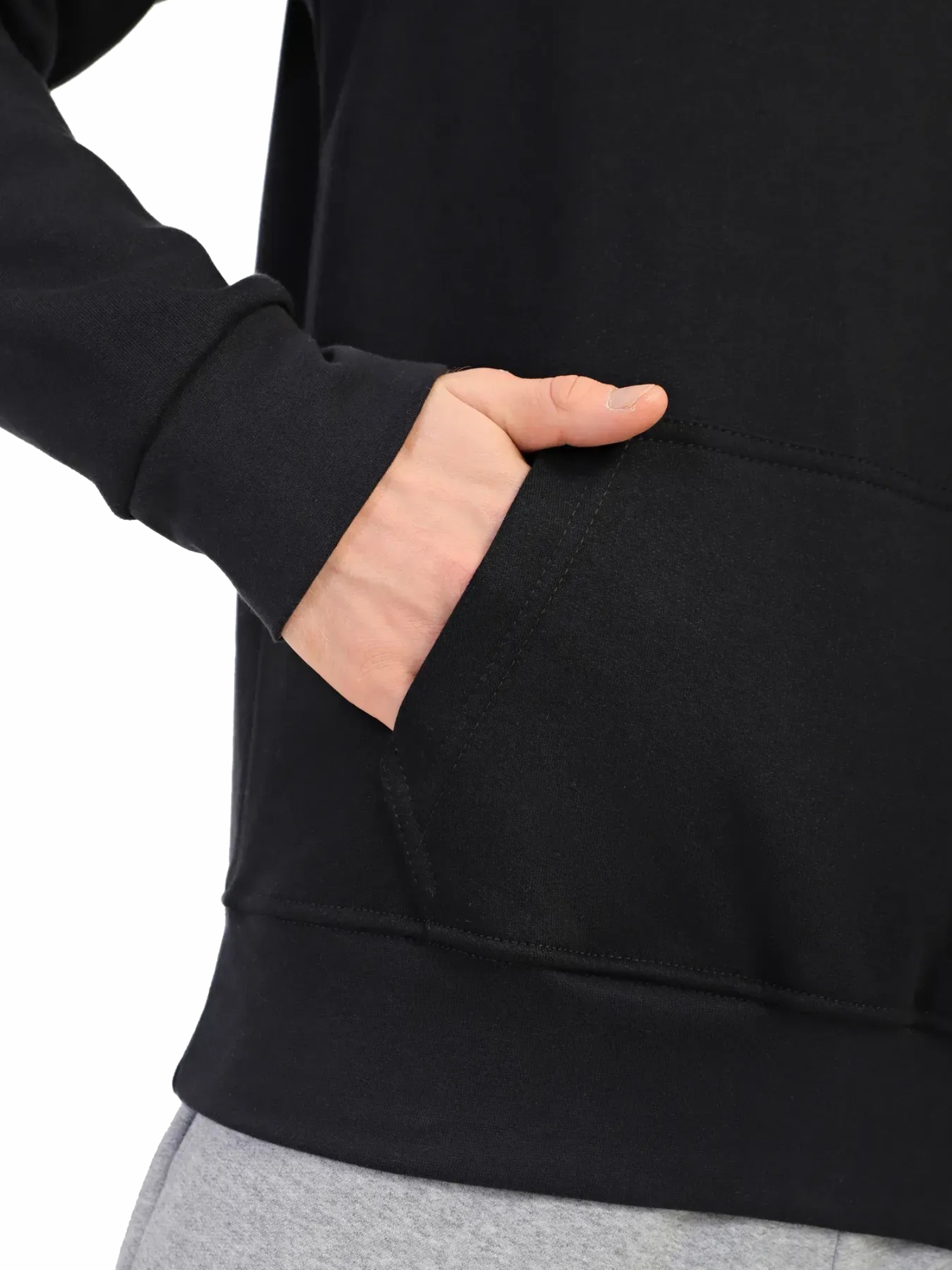 Худи Roza 1707061 XL черное фото 4