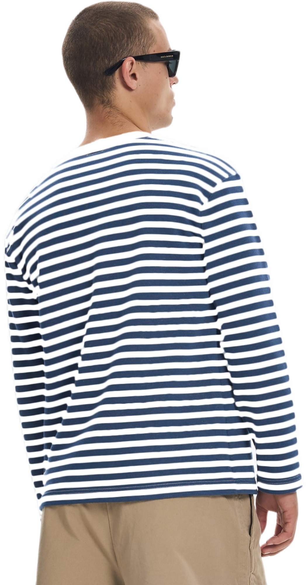 Лонгслив чоловічий Roza 241225 L біло-синійфото