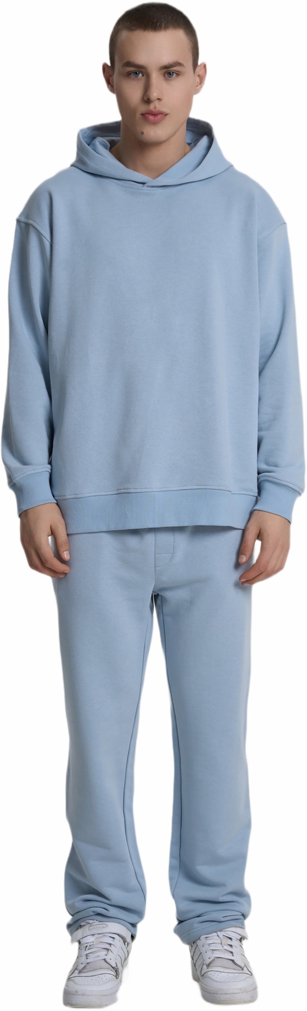 Худі чоловіче Roza 240619 L сіро-блакитнефото3