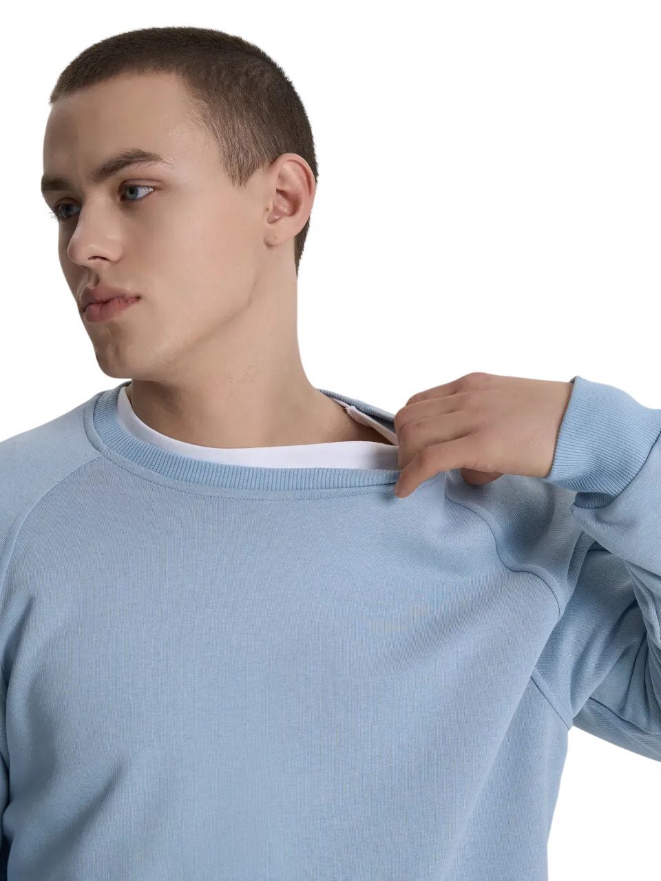 Світшот чоловічий Roza 240620 2XL сіро-блакитнийфото11