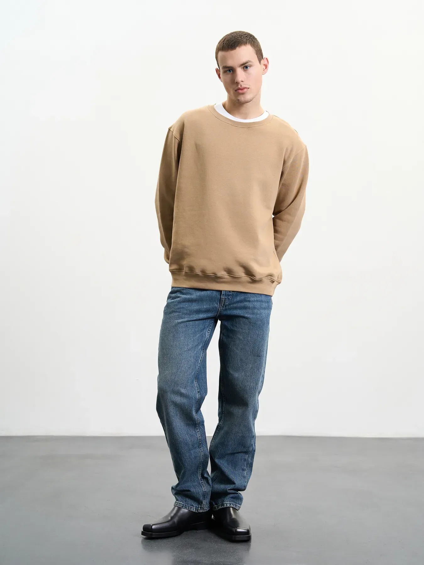 Світшот чоловічий Roza 240452 M темно-бежевийфото4