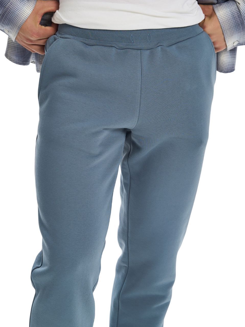 Спортивні штани утеплені чоловічі Roza 210549 2XL сіріфото