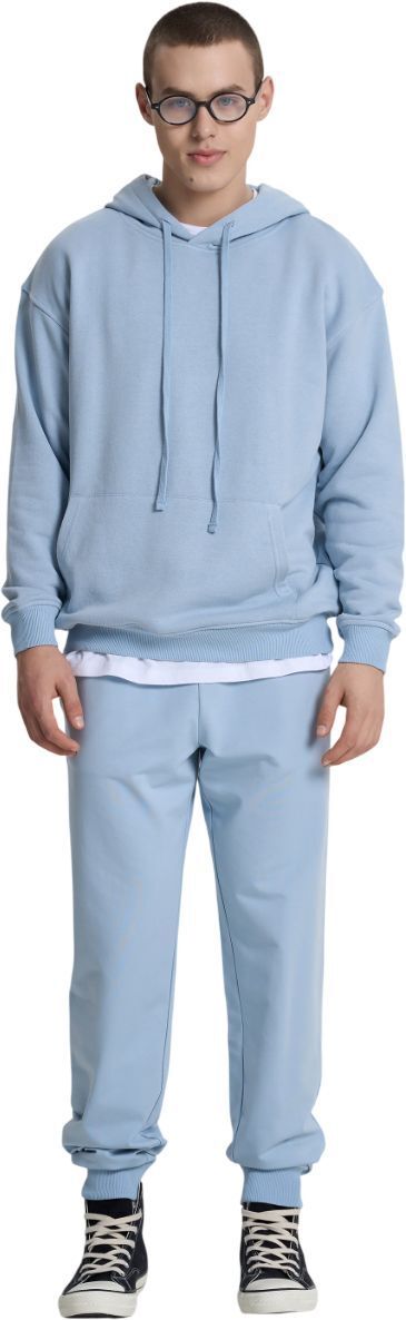 Спортивные штаны мужские Roza 200119 M серо-голубые фото 4