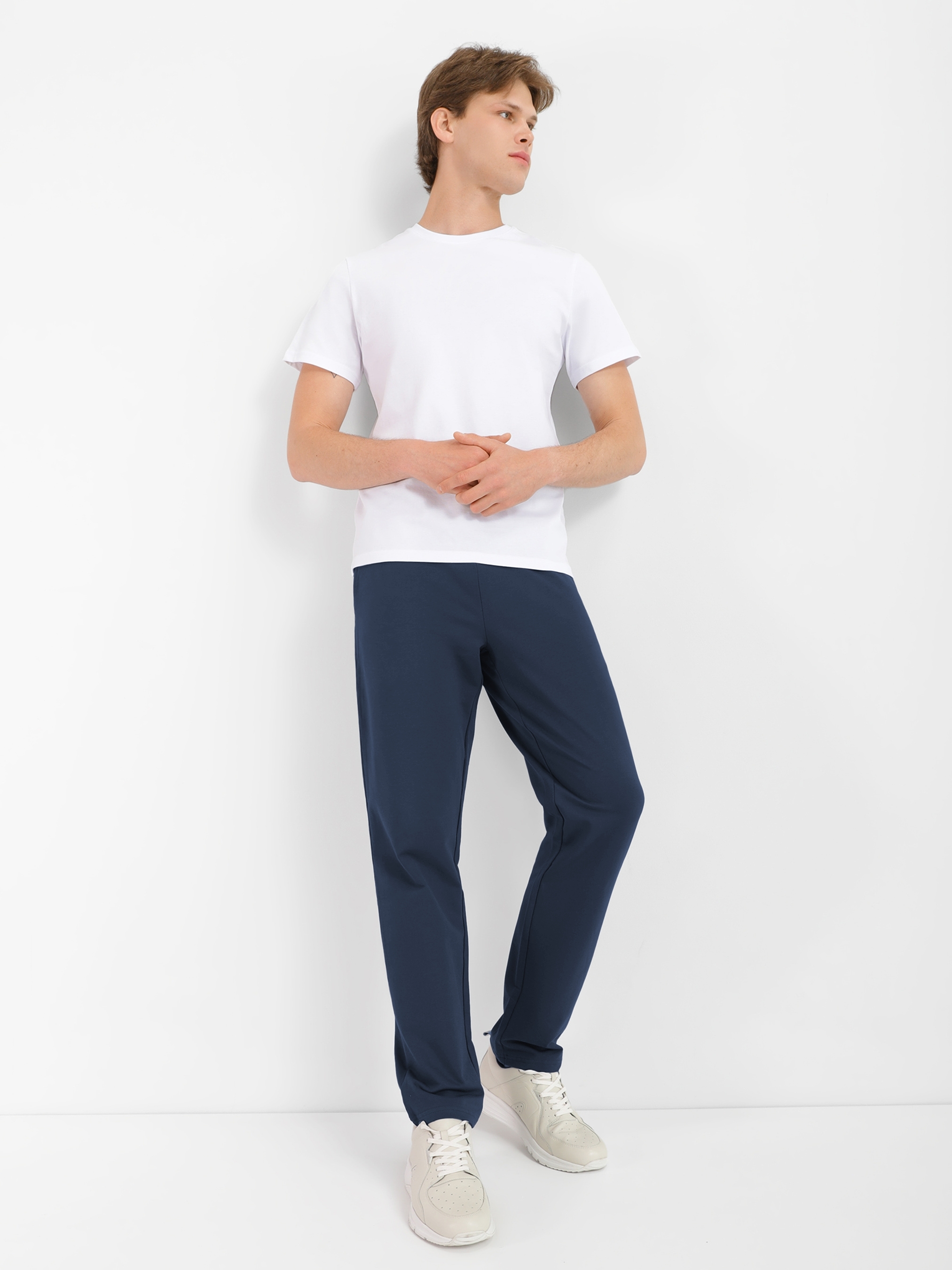 Спортивные штаны мужские Roza 181117 S серо-синие фото 3