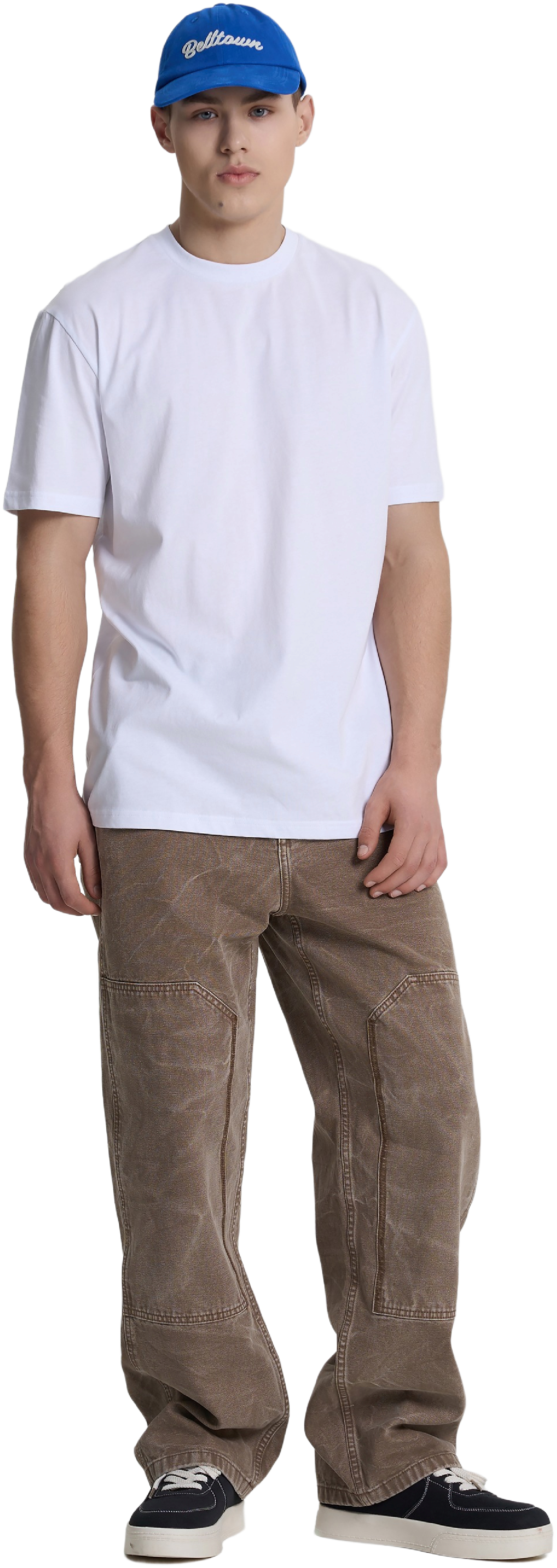 Футболка хлопковая мужская Roza 231101 L белая фото 