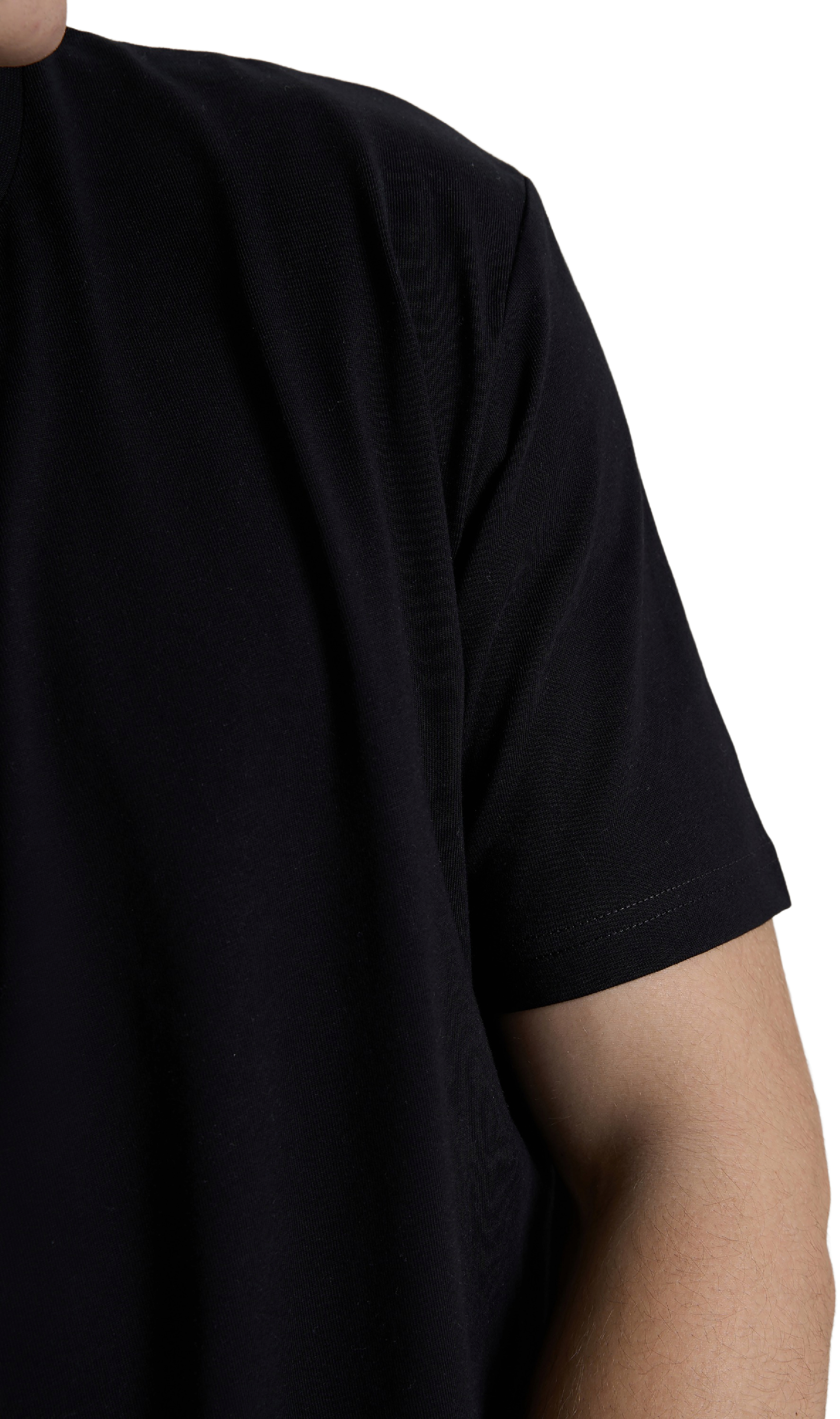 Футболка бавовняна чоловіча Roza 231101 XS чорнафото