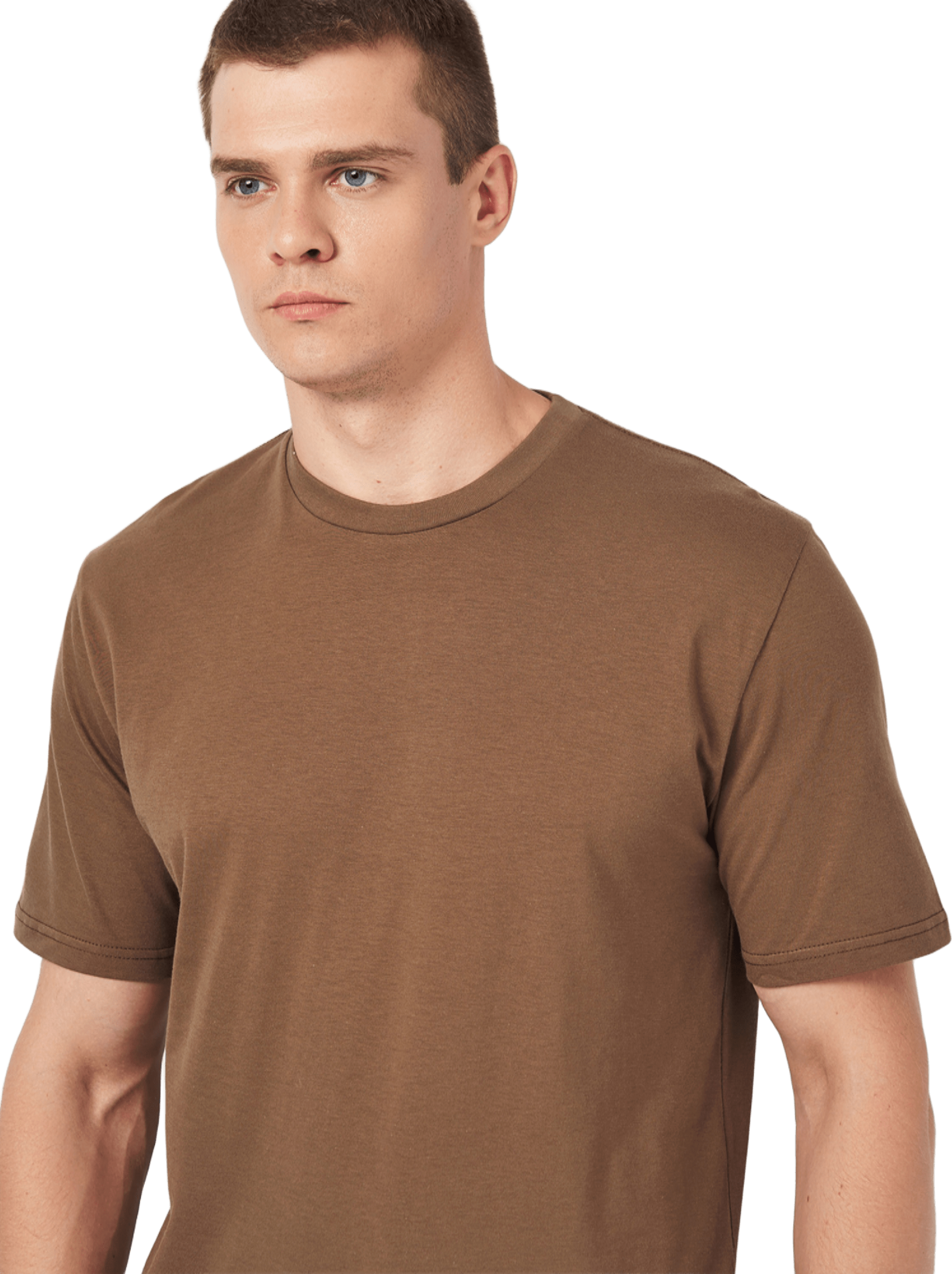 Футболка хлопковая мужская Roza 231101 2XL темно-шоколадная фото 3