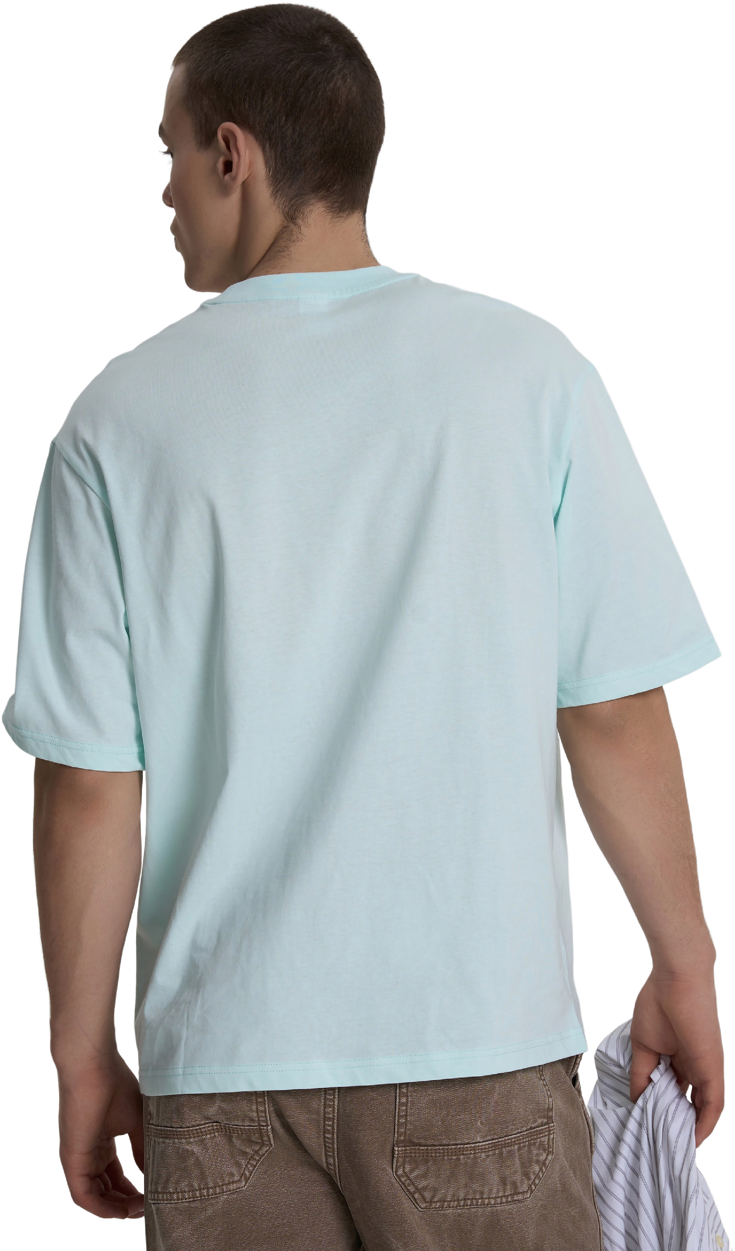 Футболка бавовняна чоловіча Roza 230926 M бірюзовафото