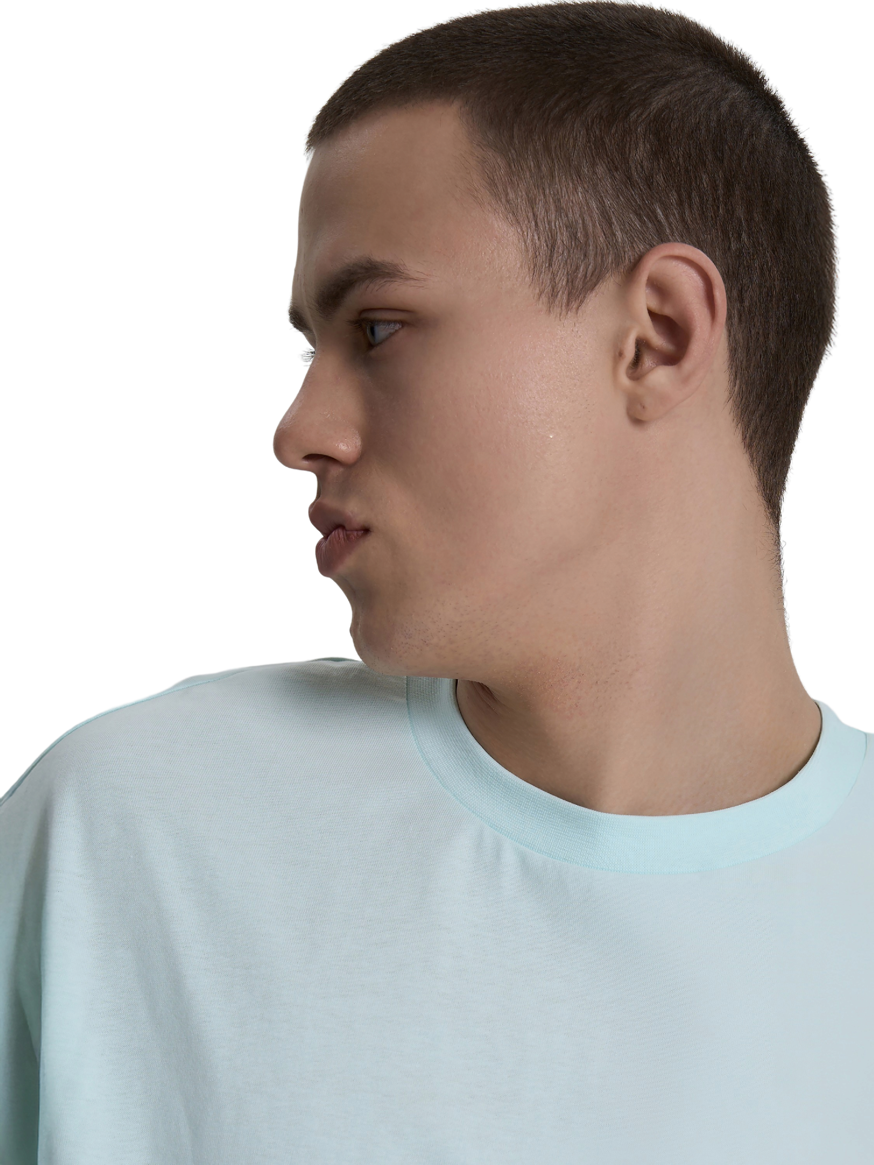 Футболка хлопковая мужская Roza 230926 XS бирюзовая фото 4