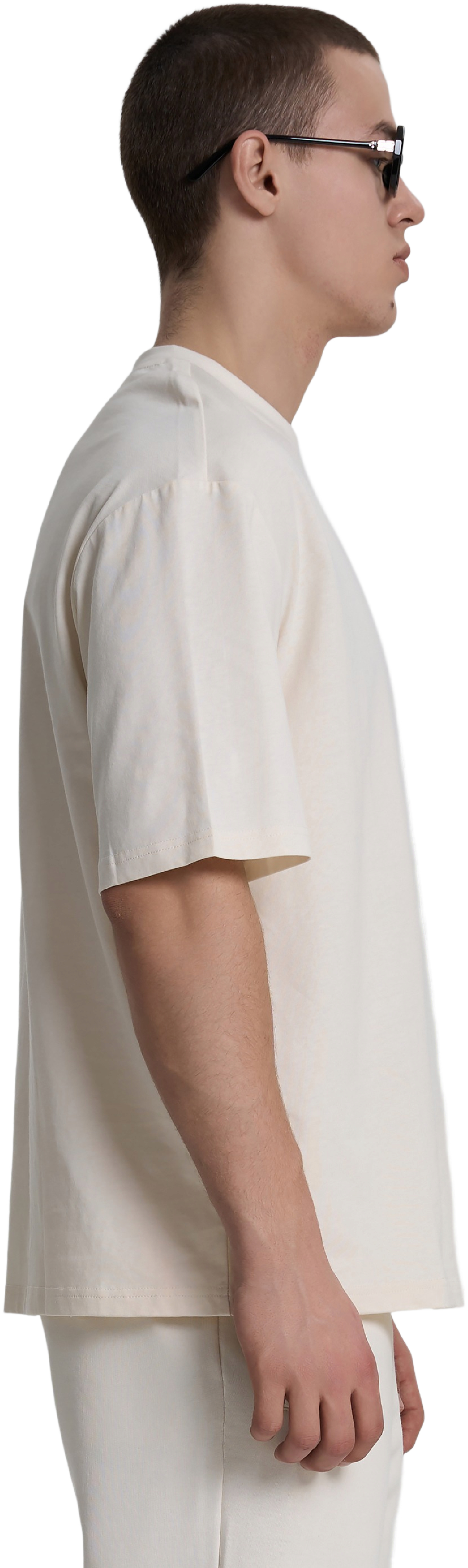 Футболка бавовняна чоловіча Roza 230926 XL світло-бежевафото3