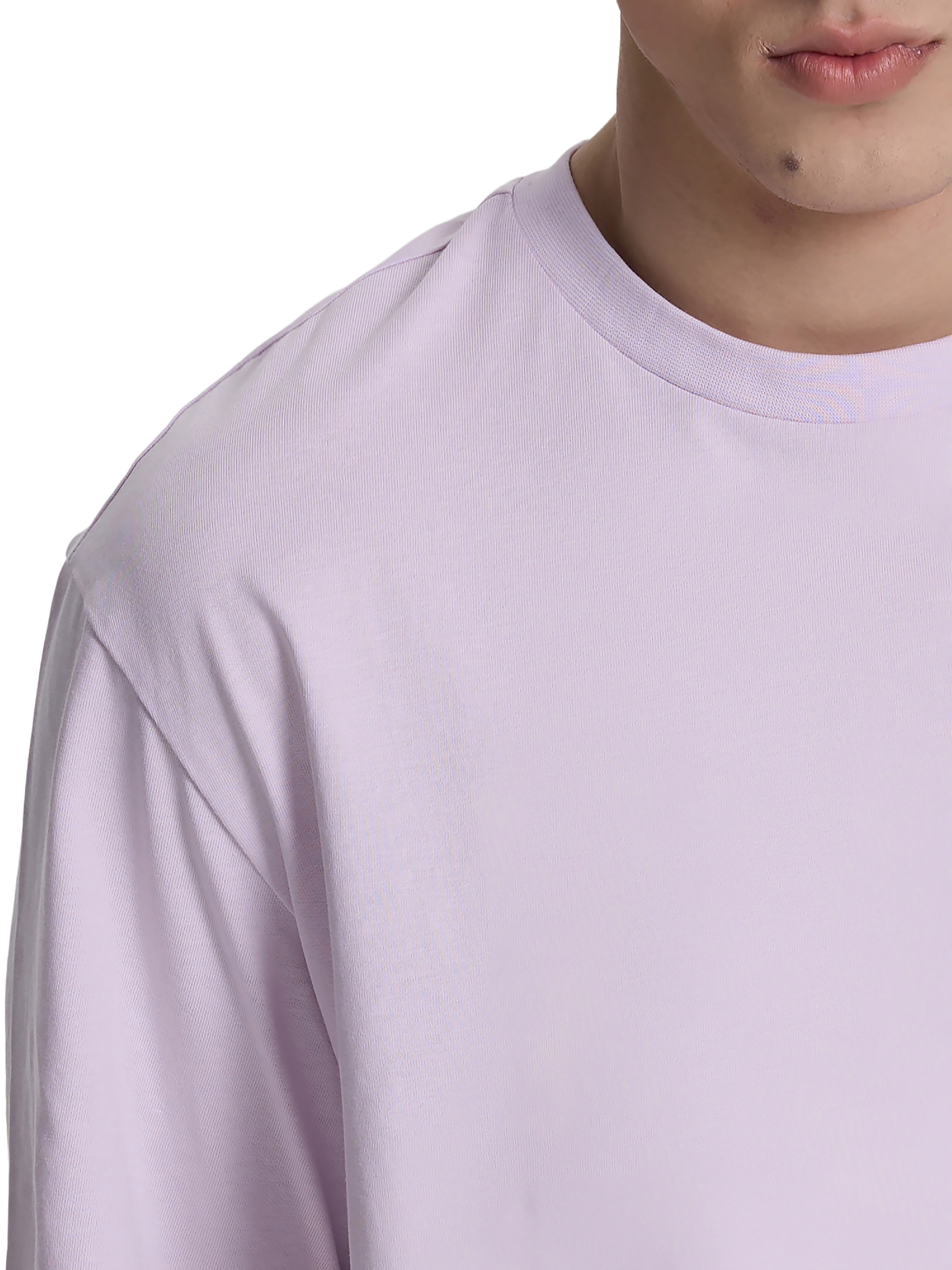 Футболка хлопковая мужская Roza 230926 M лавандовая фото 3