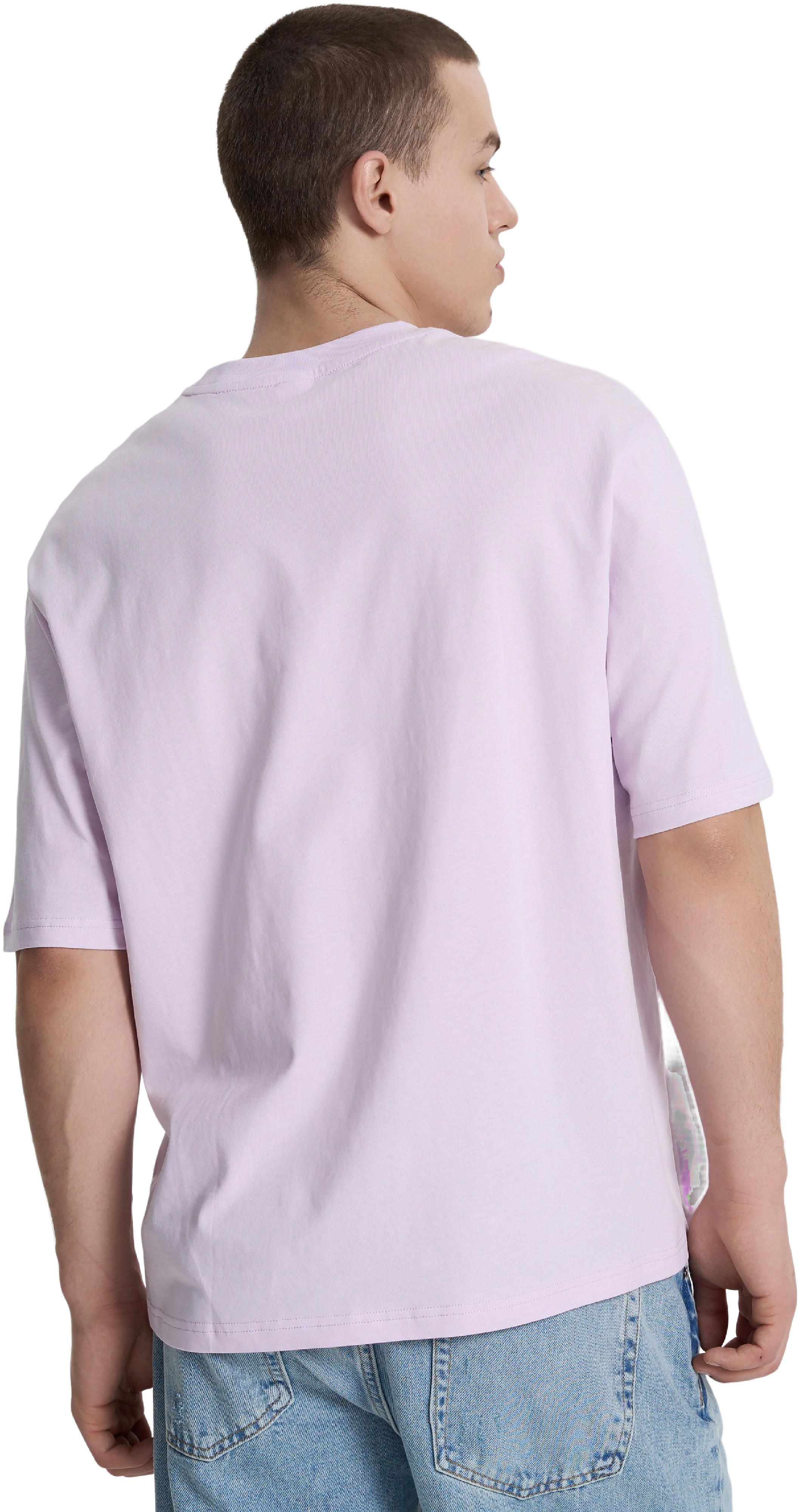 Футболка хлопковая мужская Roza 230926 XL лавандовая фото 2
