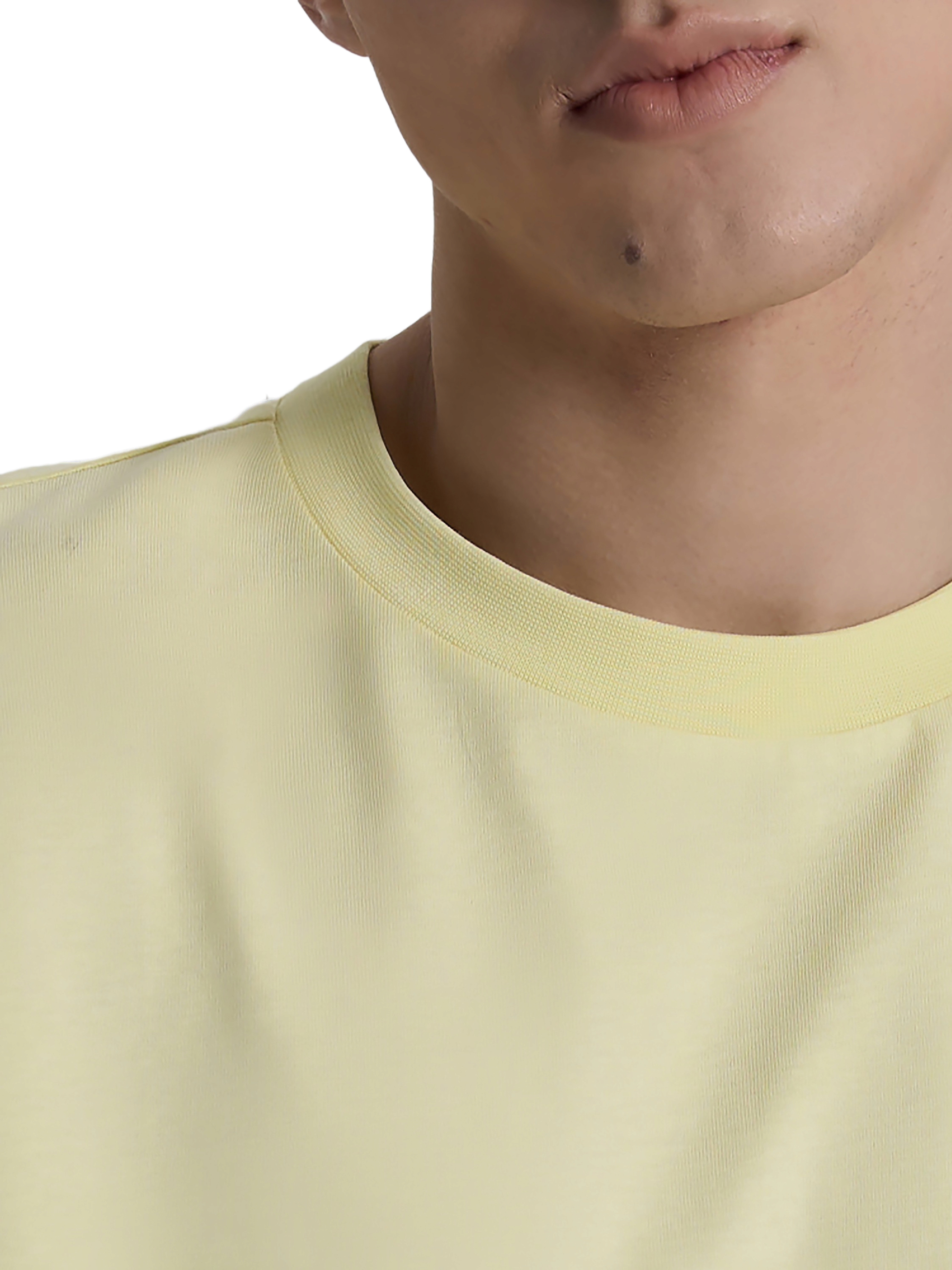 Футболка бавовняна чоловіча Roza 230926 XL світло-жовтафото3