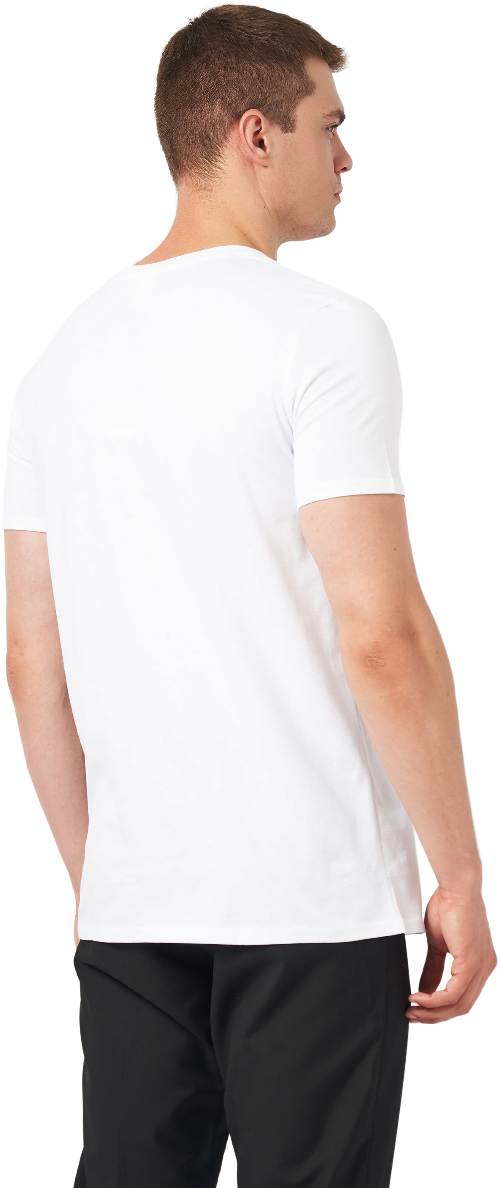 Футболка хлопковая мужская Roza 240444 S белая фото 2