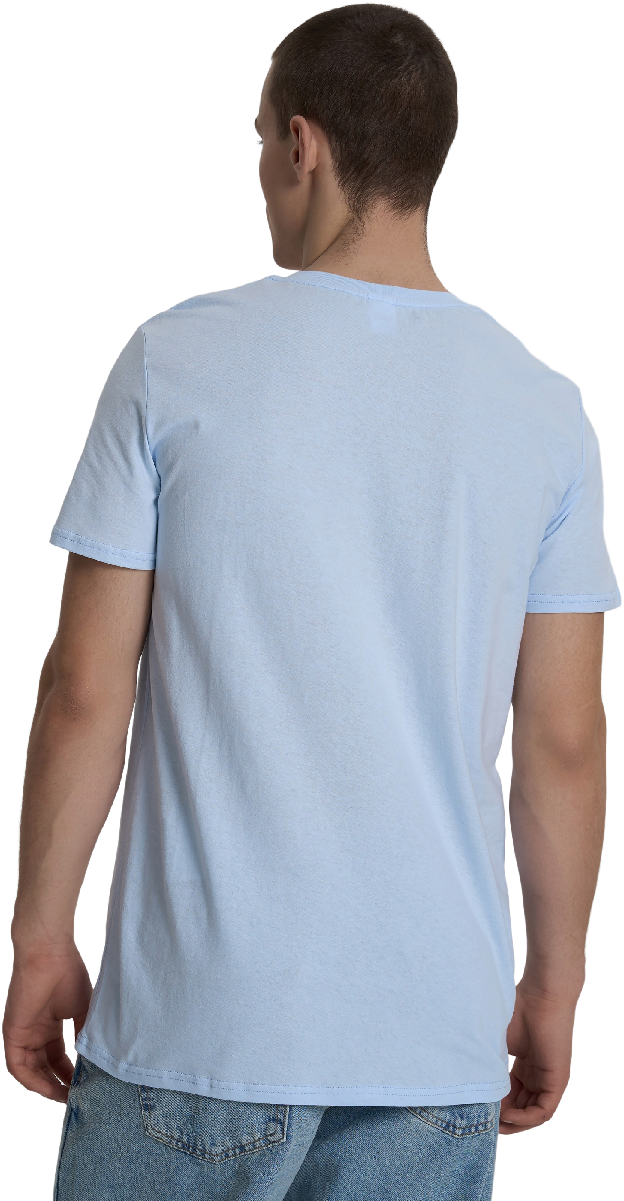 Футболка хлопковая мужская Roza 240444 2XL голубая фото 2