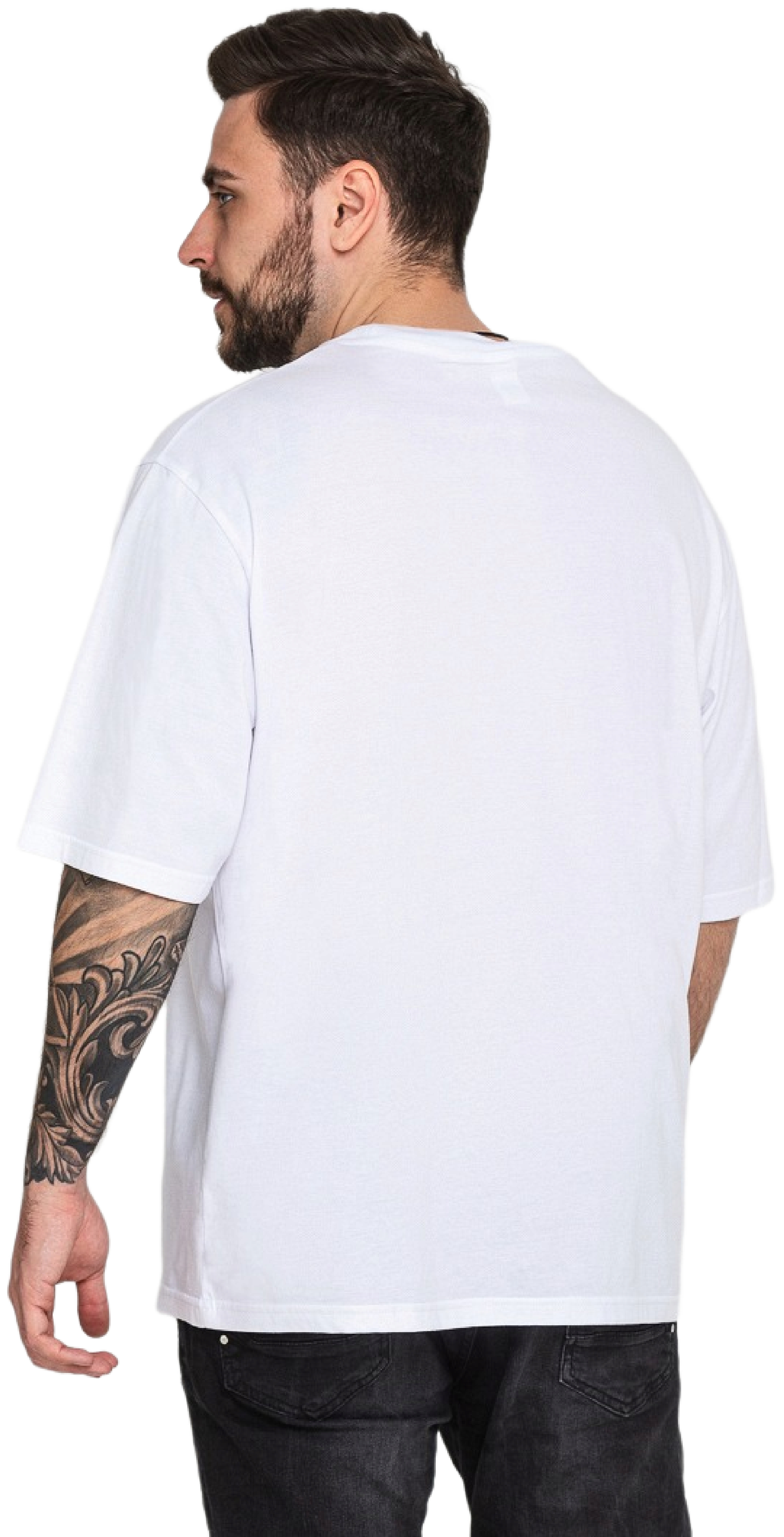 Футболка хлопковая мужская Roza 211143 L белая фото 2