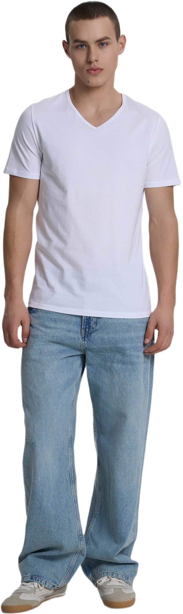 Футболка бавовняна чоловіча Roza 014738Р M білафото3