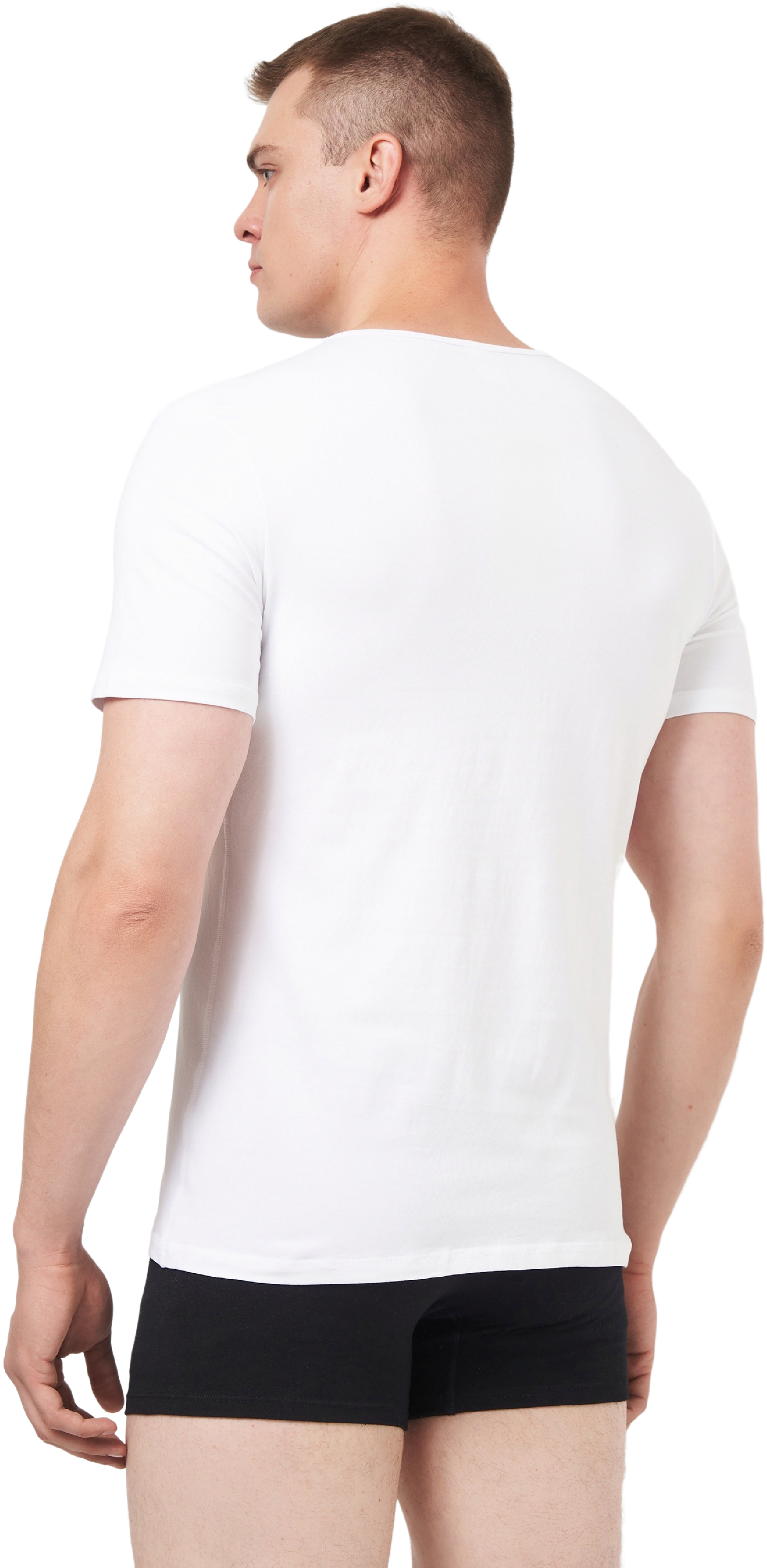 Футболка бавовняна чоловіча Roza 250326 M білафото2