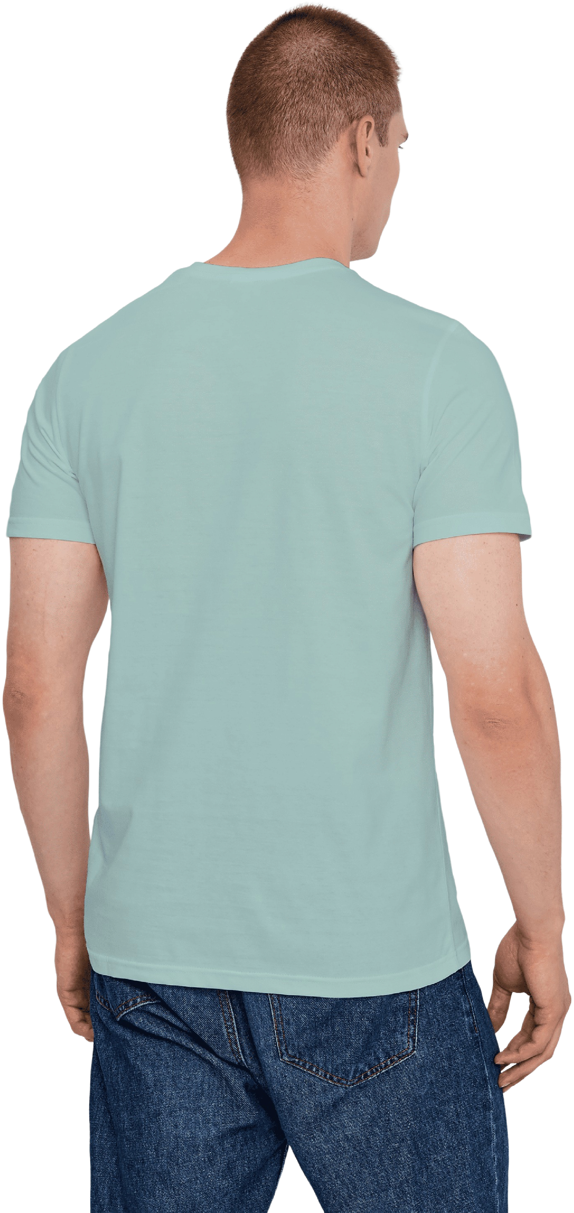 Футболка хлопковая мужская Roza 210135 L темно-бирюзовая фото 2