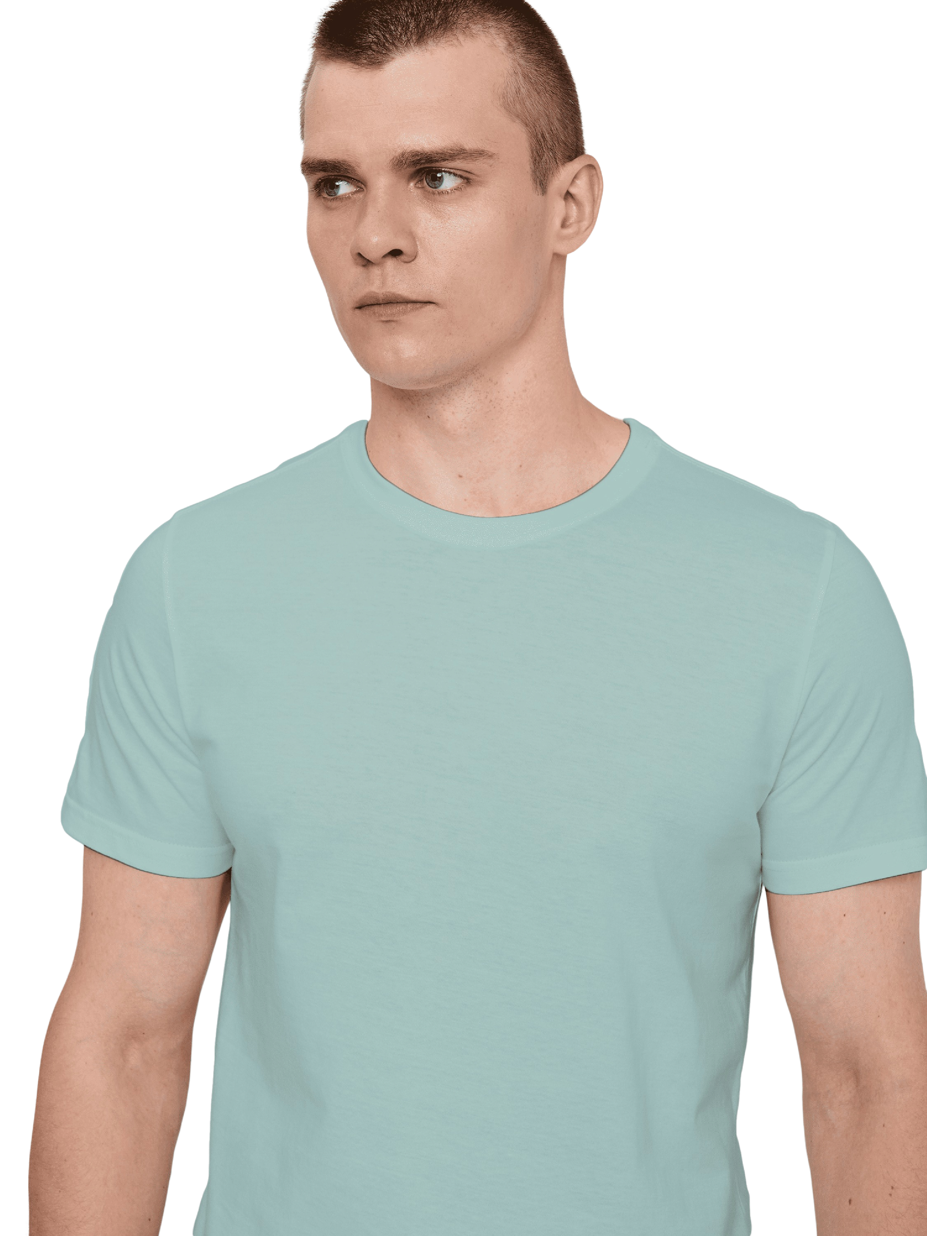 Футболка хлопковая мужская Roza 210135 3XL темно-бирюзовая фото 3