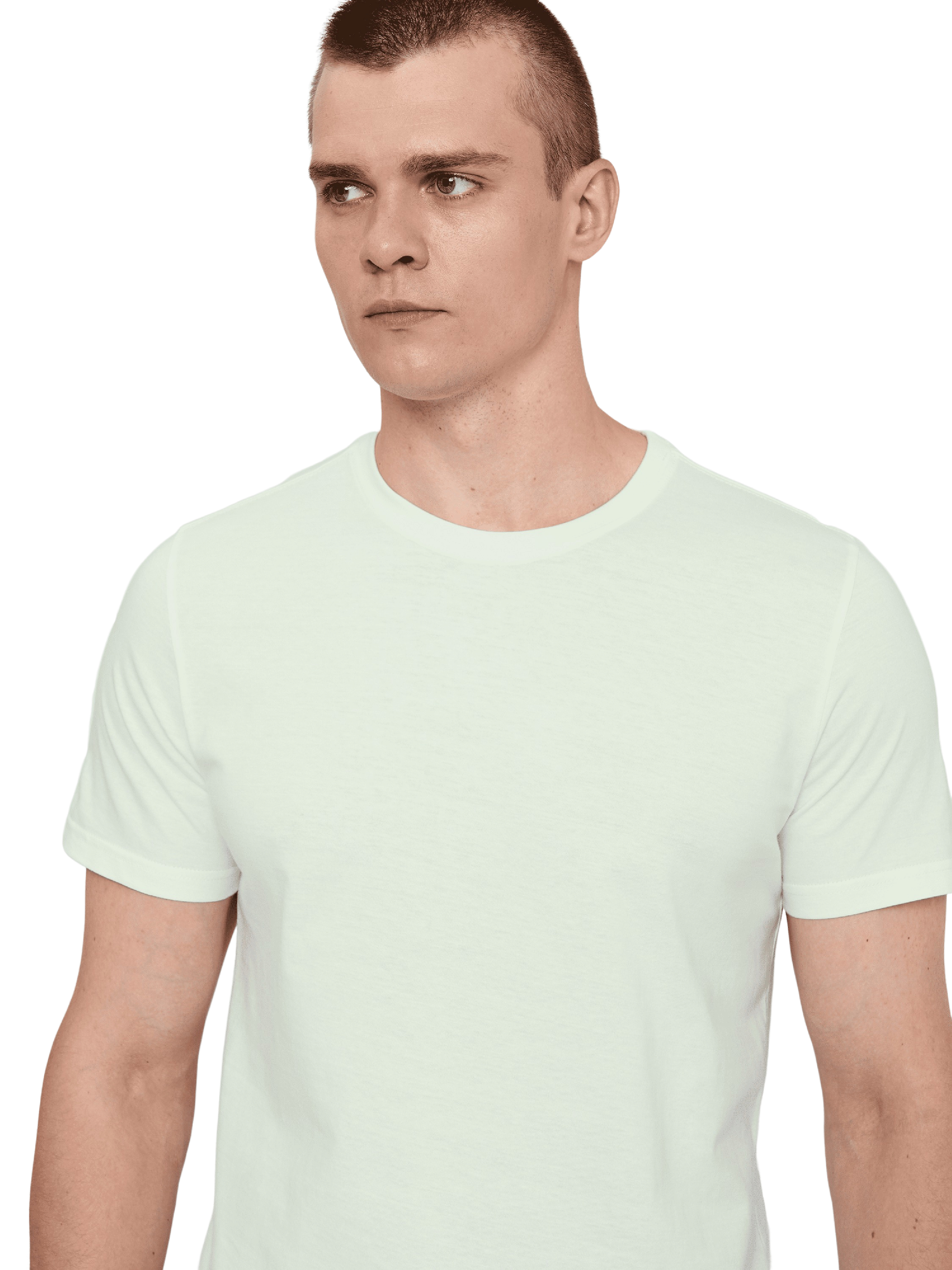 Футболка хлопковая мужская Roza 210135 2XL светло-зеленая фото 3