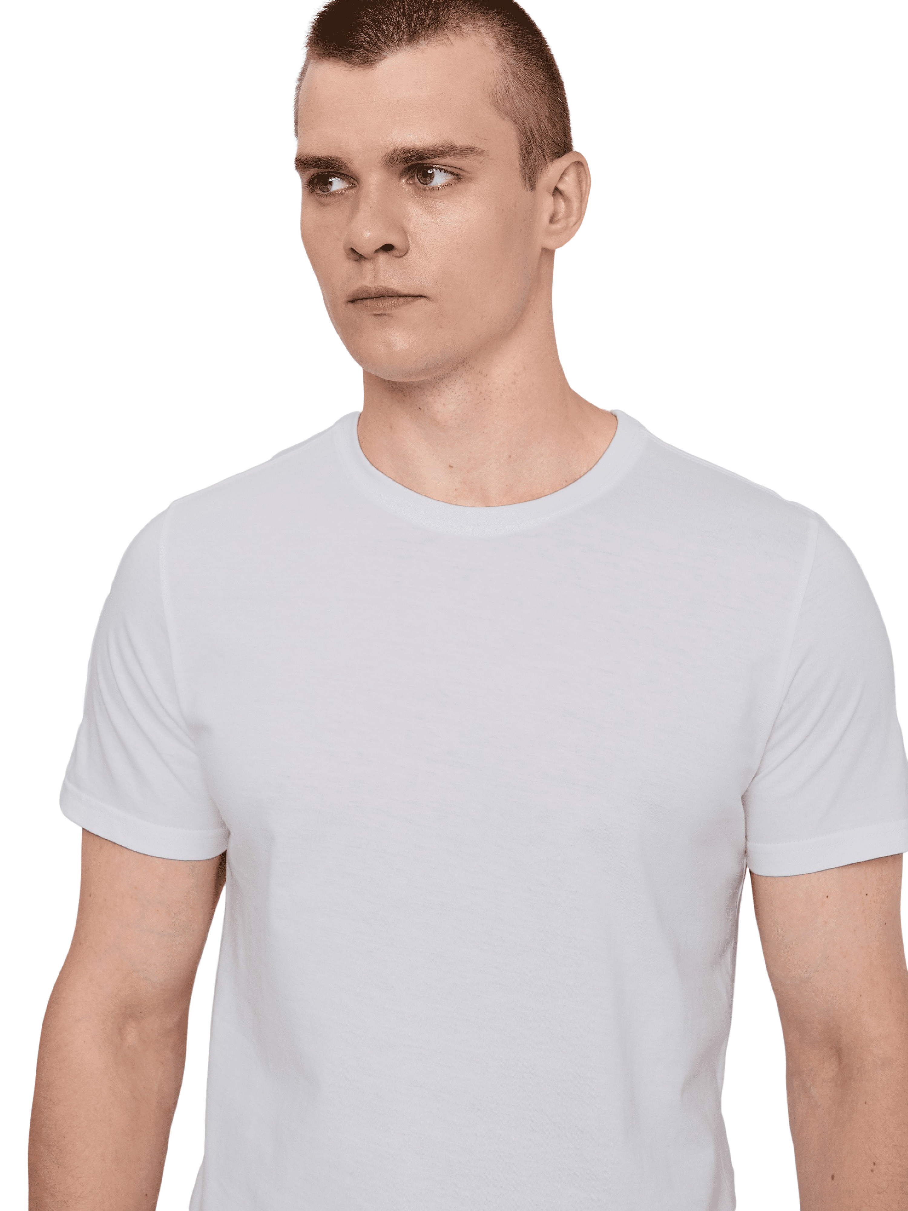 Футболка хлопковая мужская Roza 210135 6XL светло-серая фото 3