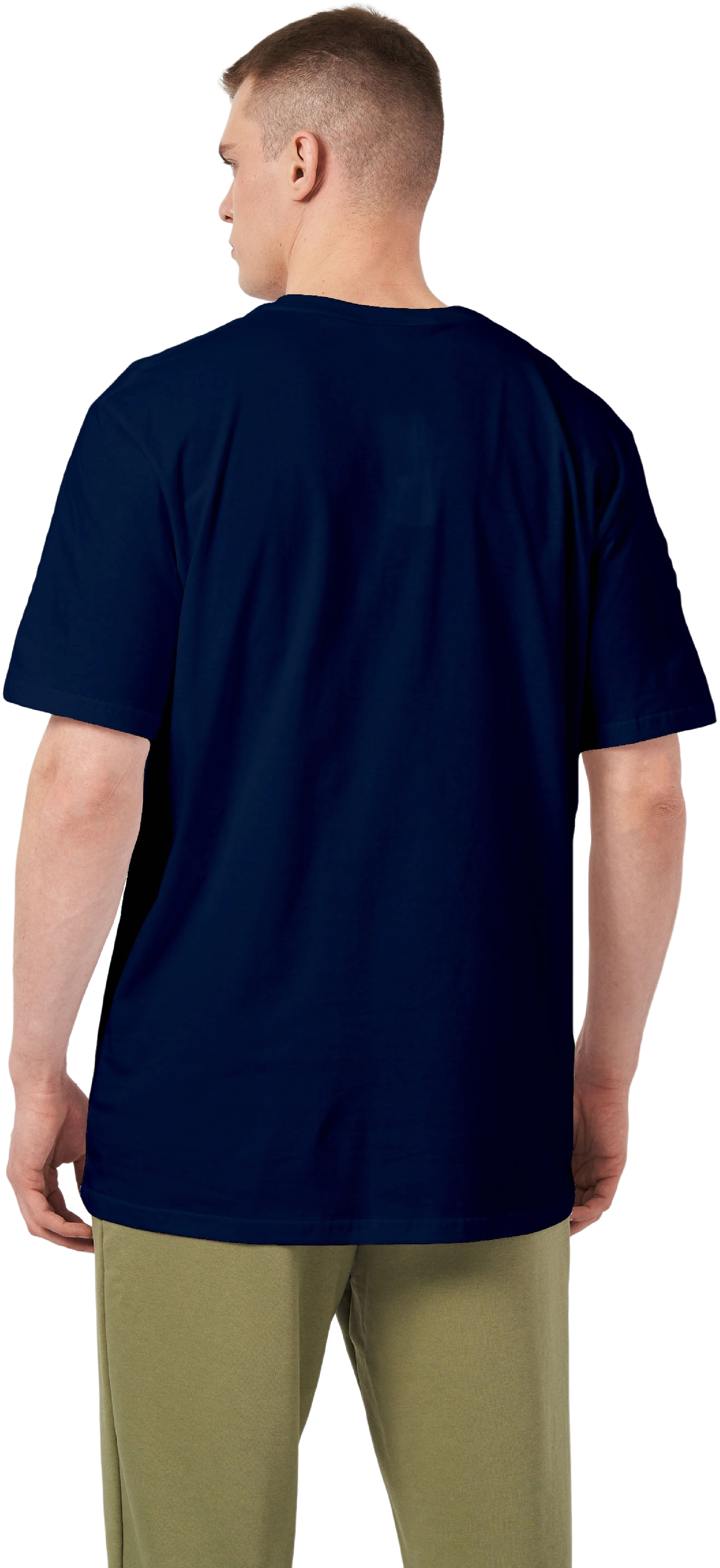 Футболка хлопковая мужская Roza 220501 3XL темно-синяя фото 2