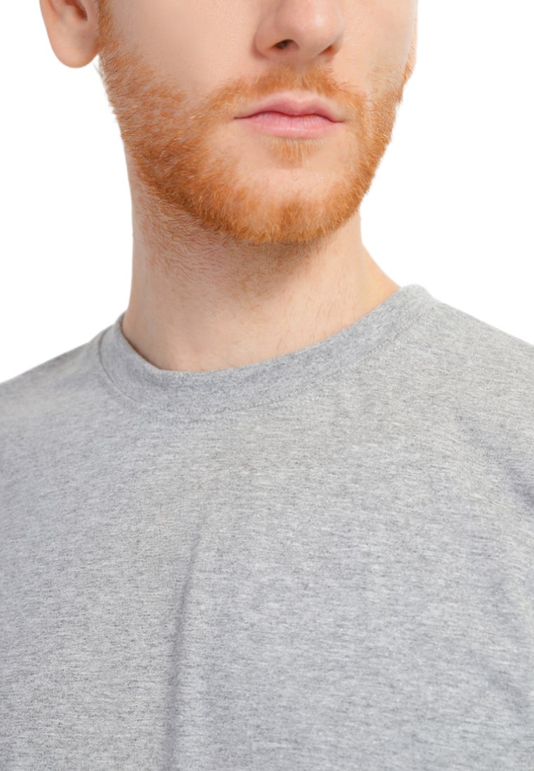 Футболка хлопковая мужская Roza 170201 M меланж фото 4