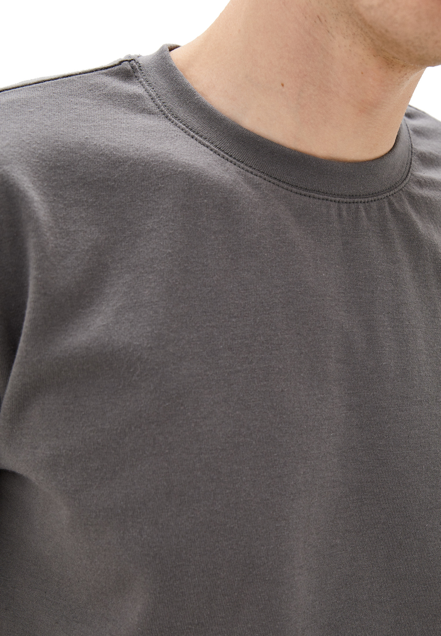 Футболка хлопковая мужская Roza 170201 3XL серая фото 3