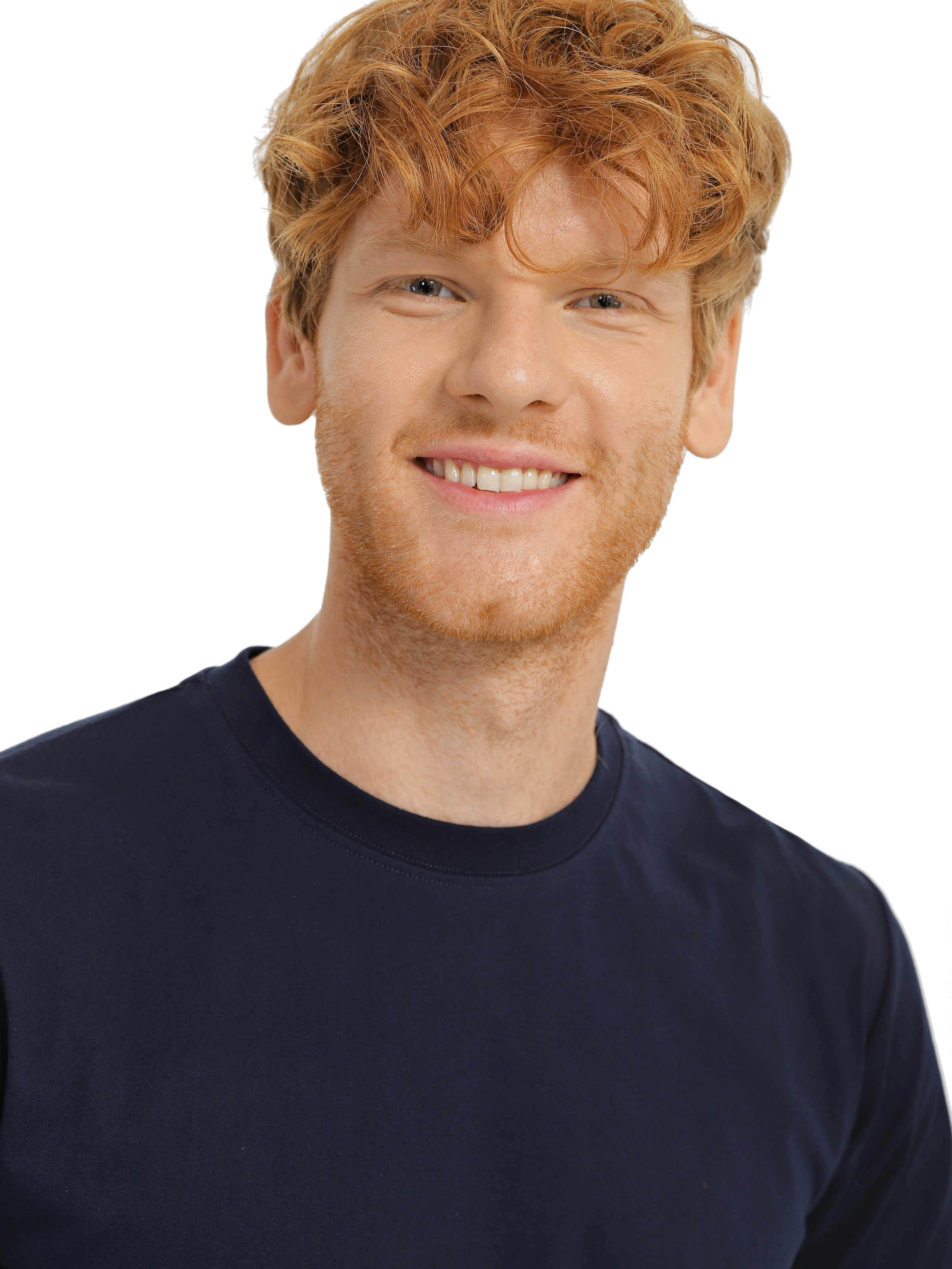 Футболка хлопковая мужская Roza 170201 2XL темно-синяя фото 3