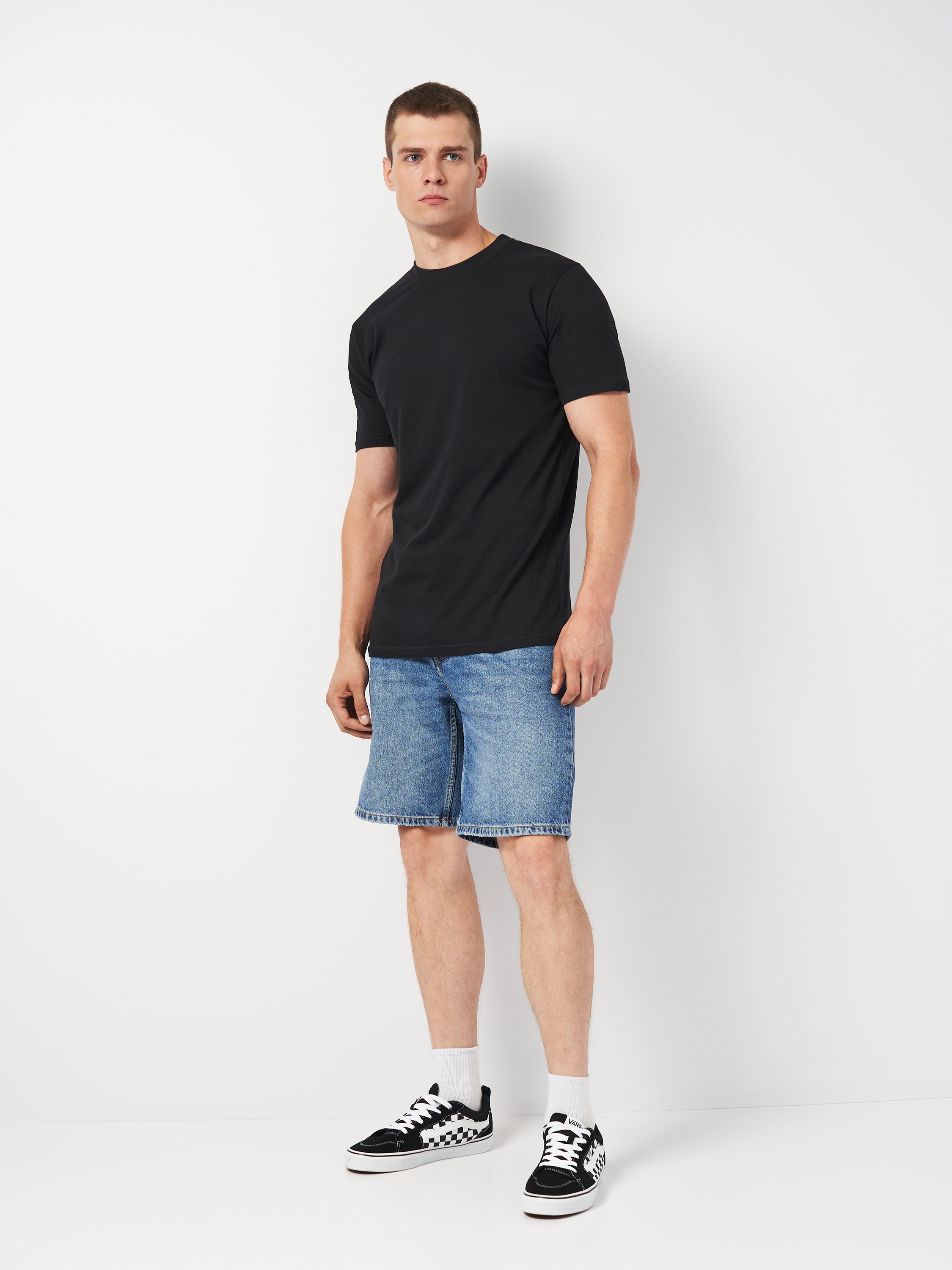 Футболка бавовняна чоловіча Roza 170201 S чорнафото3