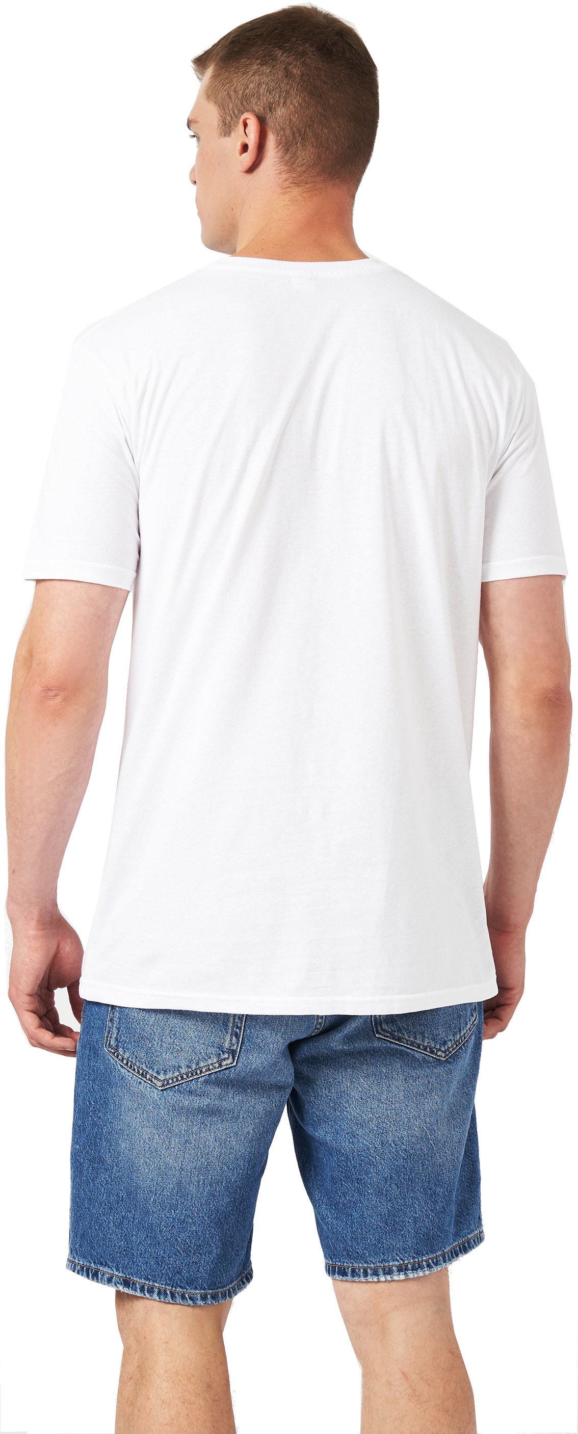 Футболка хлопковая мужская Roza 170201 S белая фото 2