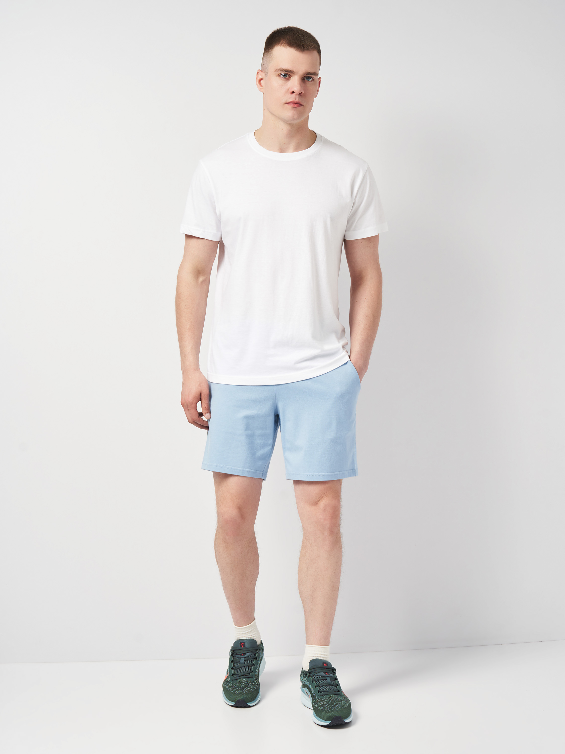 Шорти чоловічі Roza 211080 L сіро-блакитнийфото3