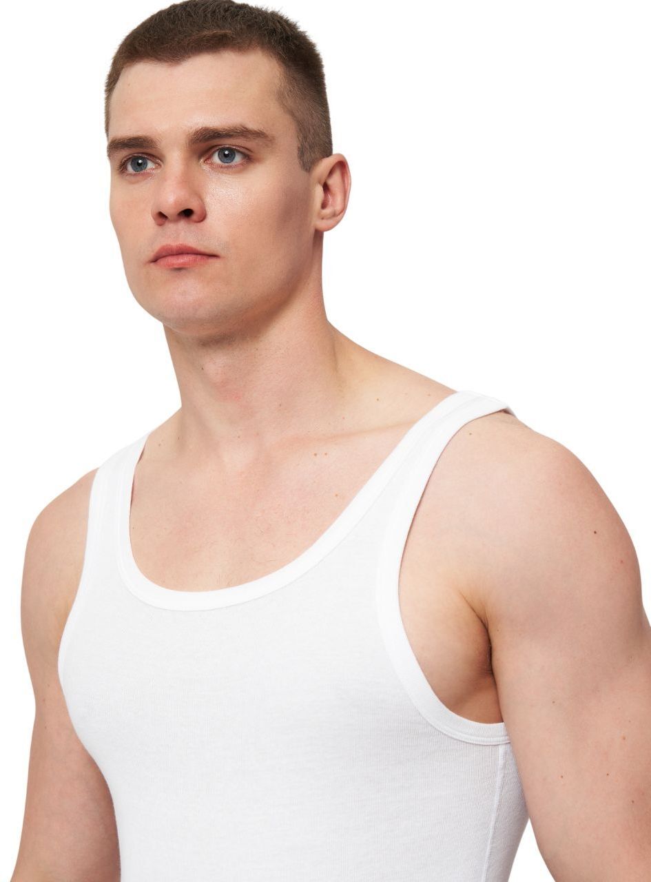 Майка мужская Roza 250148 4XL белая фото 3