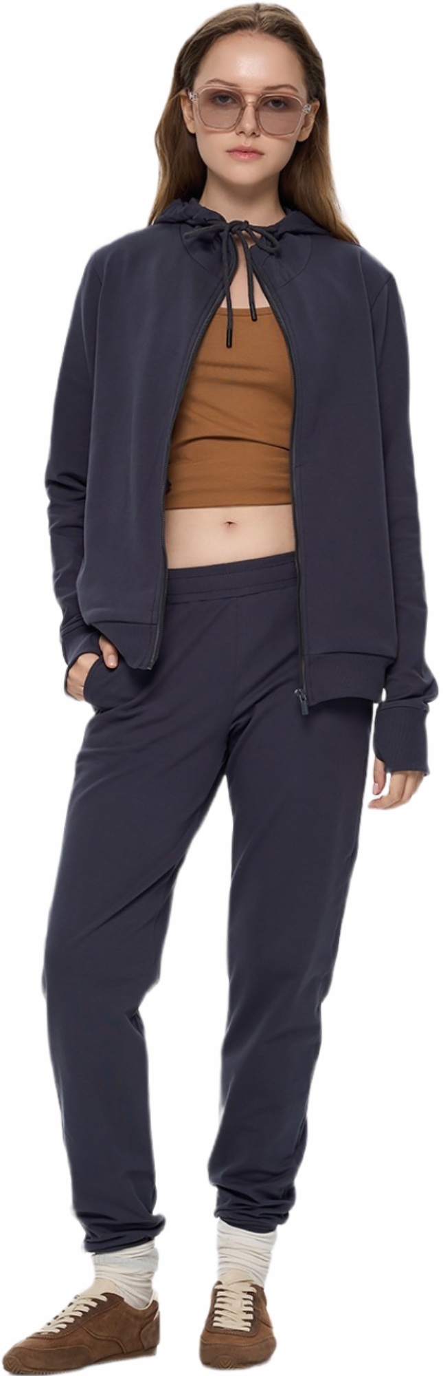 Худі на застібці жіноче Roza 240218 L графітовефото4