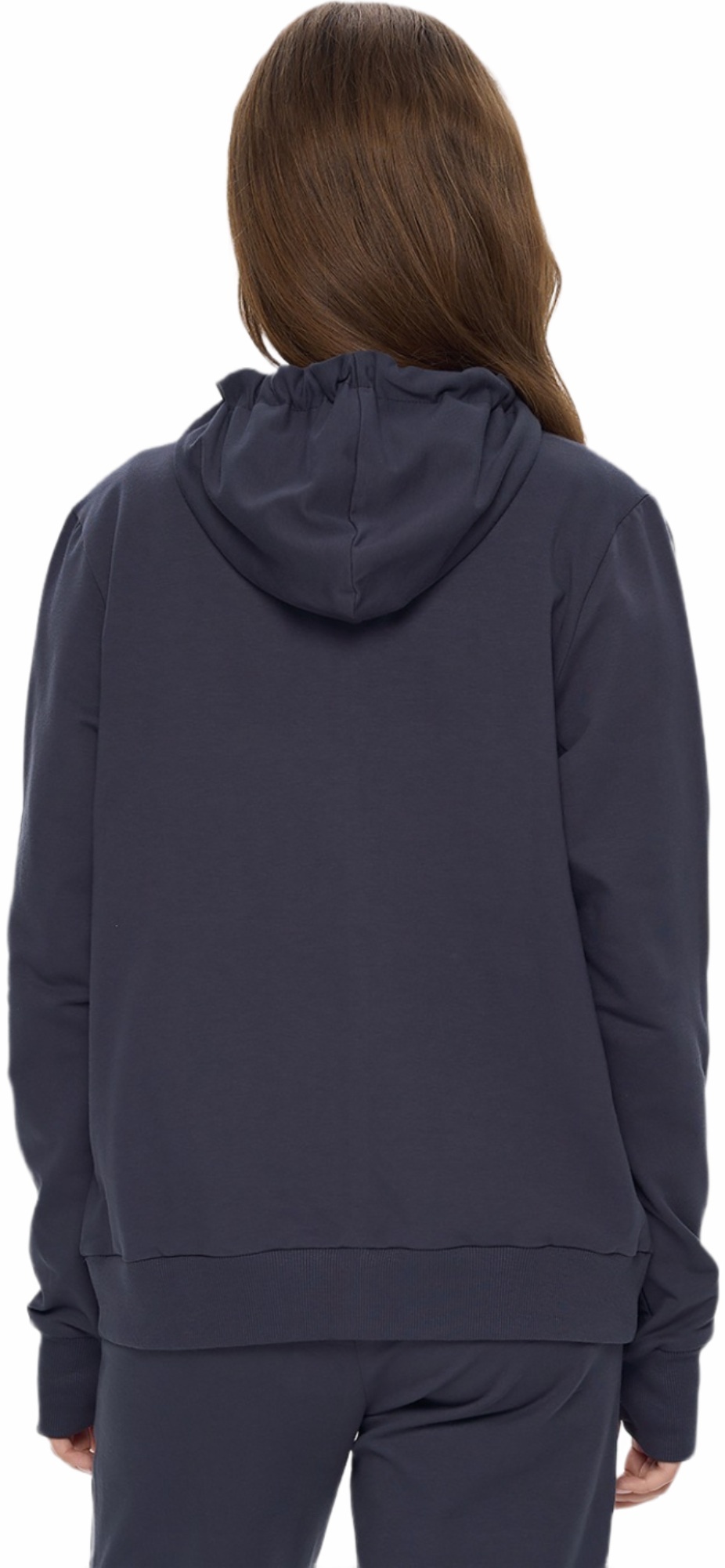 Худи на молнии женское Roza 240218 XL графитовое фото 2