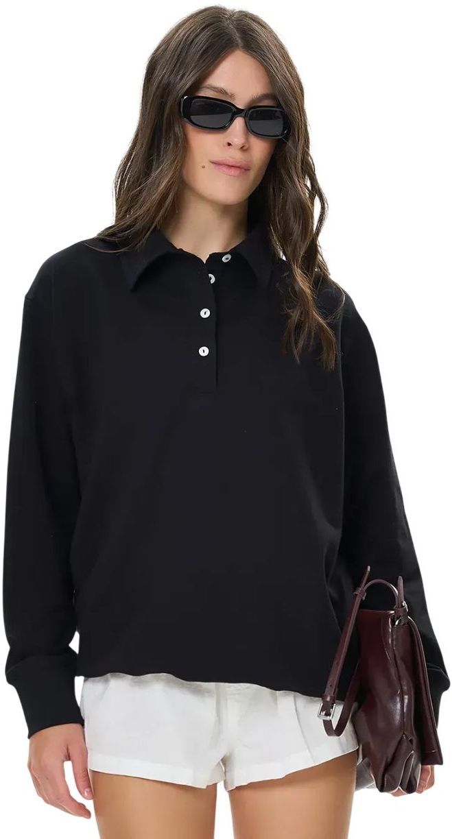 Свитшот женский Roza 241203 XL черный фото 3