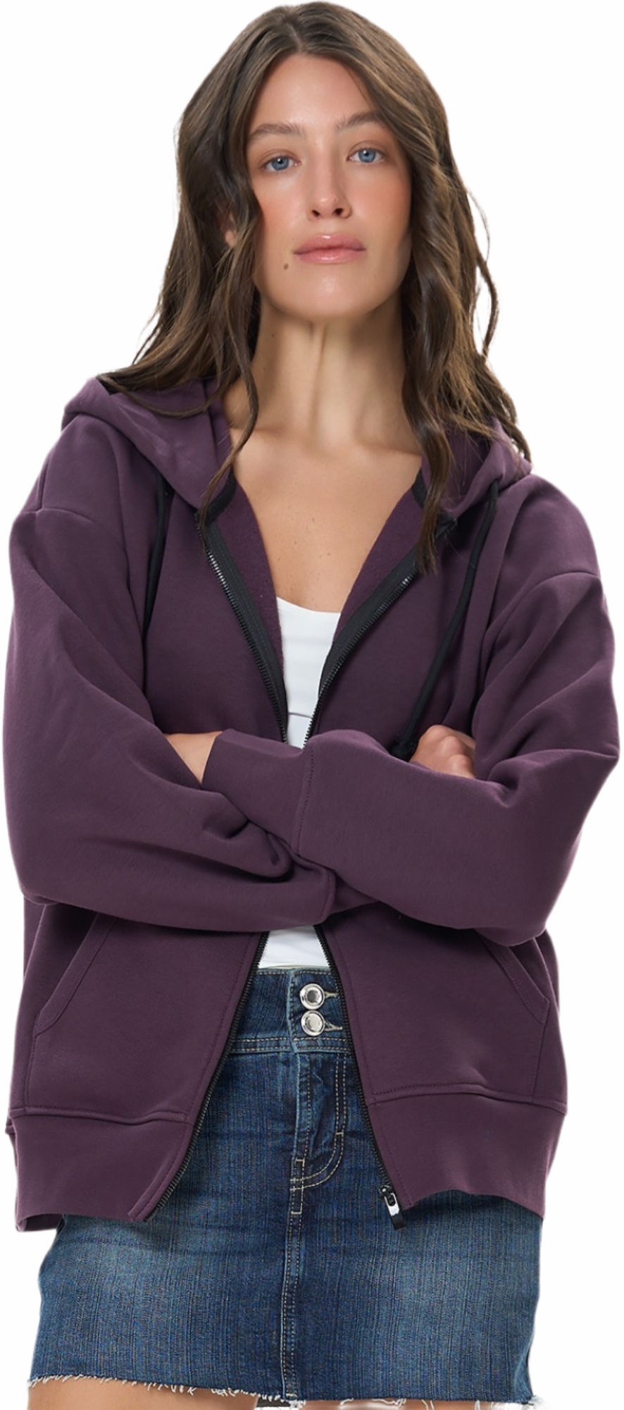 Худі на застібці жіноче Roza 241204 XS фіолетовефото4