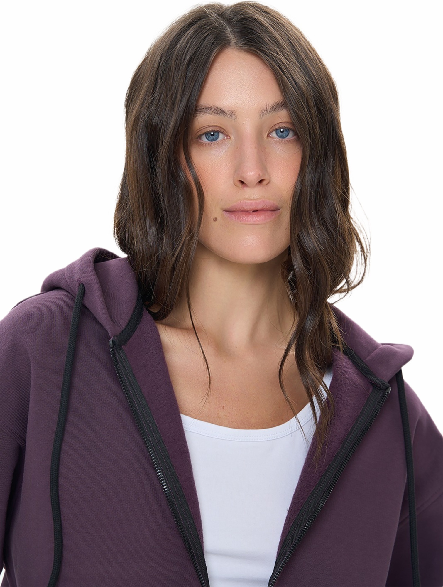 Худі на застібці жіноче Roza 240427 2XL фіолетовефото5