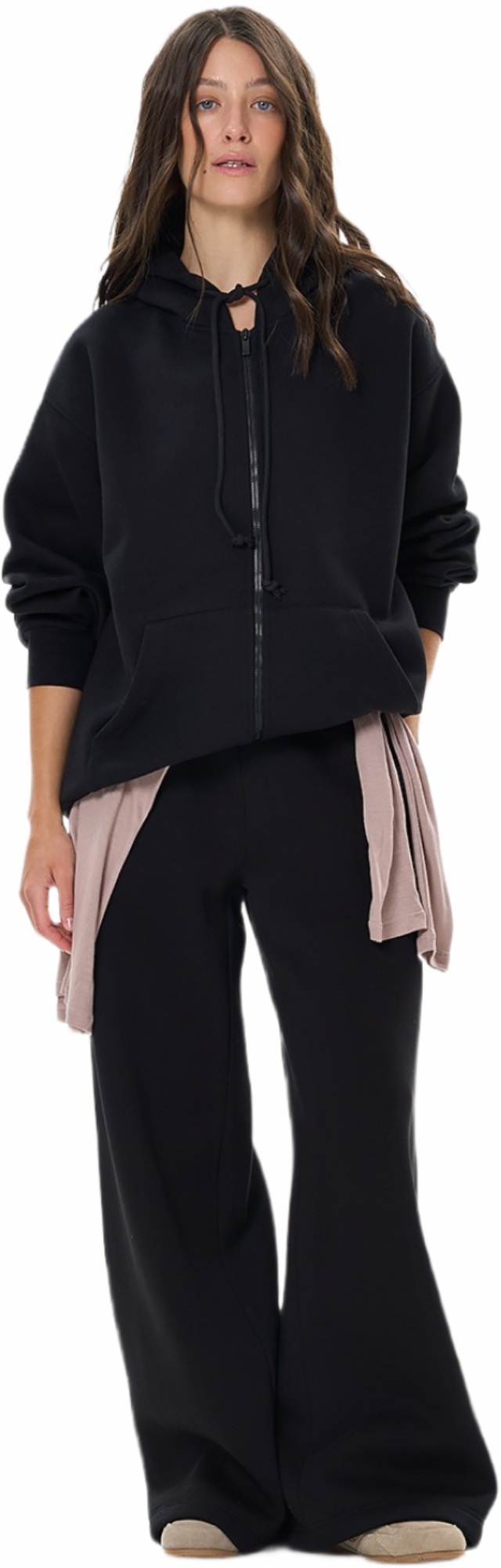 Худі на застібці жіноче Roza 240427 XS чорнефото3