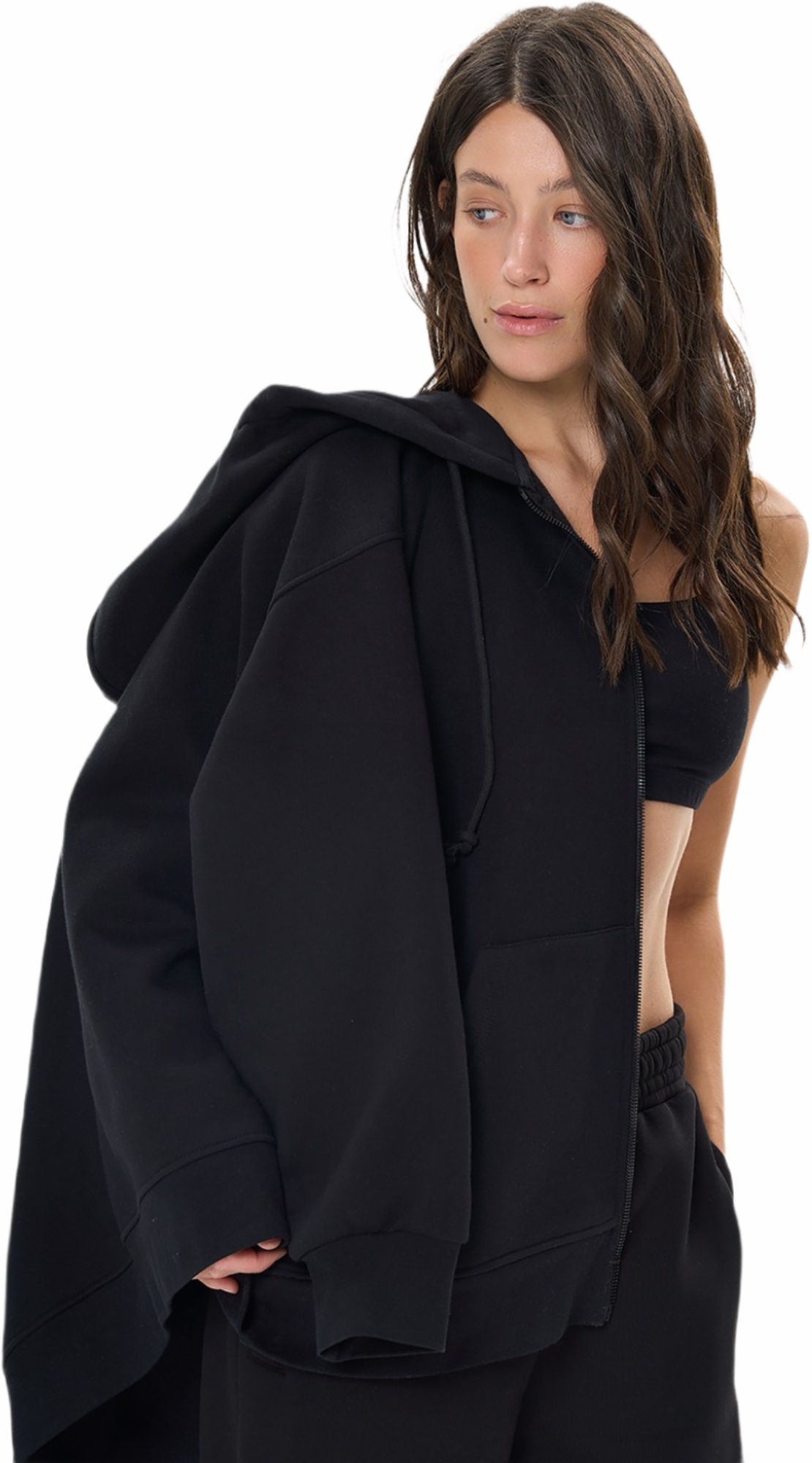 Худі на застібці жіноче Roza 240427 XL чорнефото4