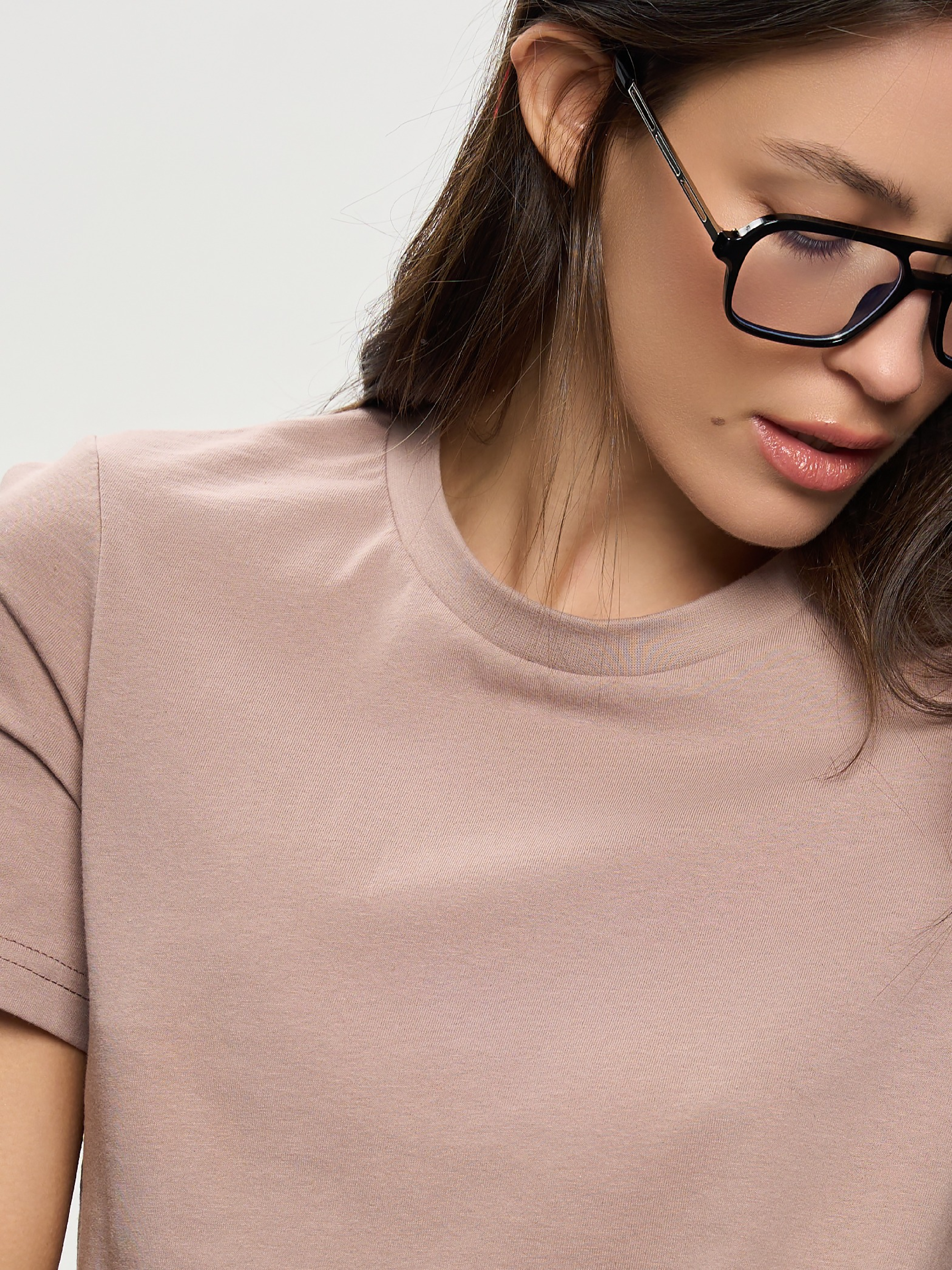 Футболка хлопковая женская Roza 231107 M капучино фото 3